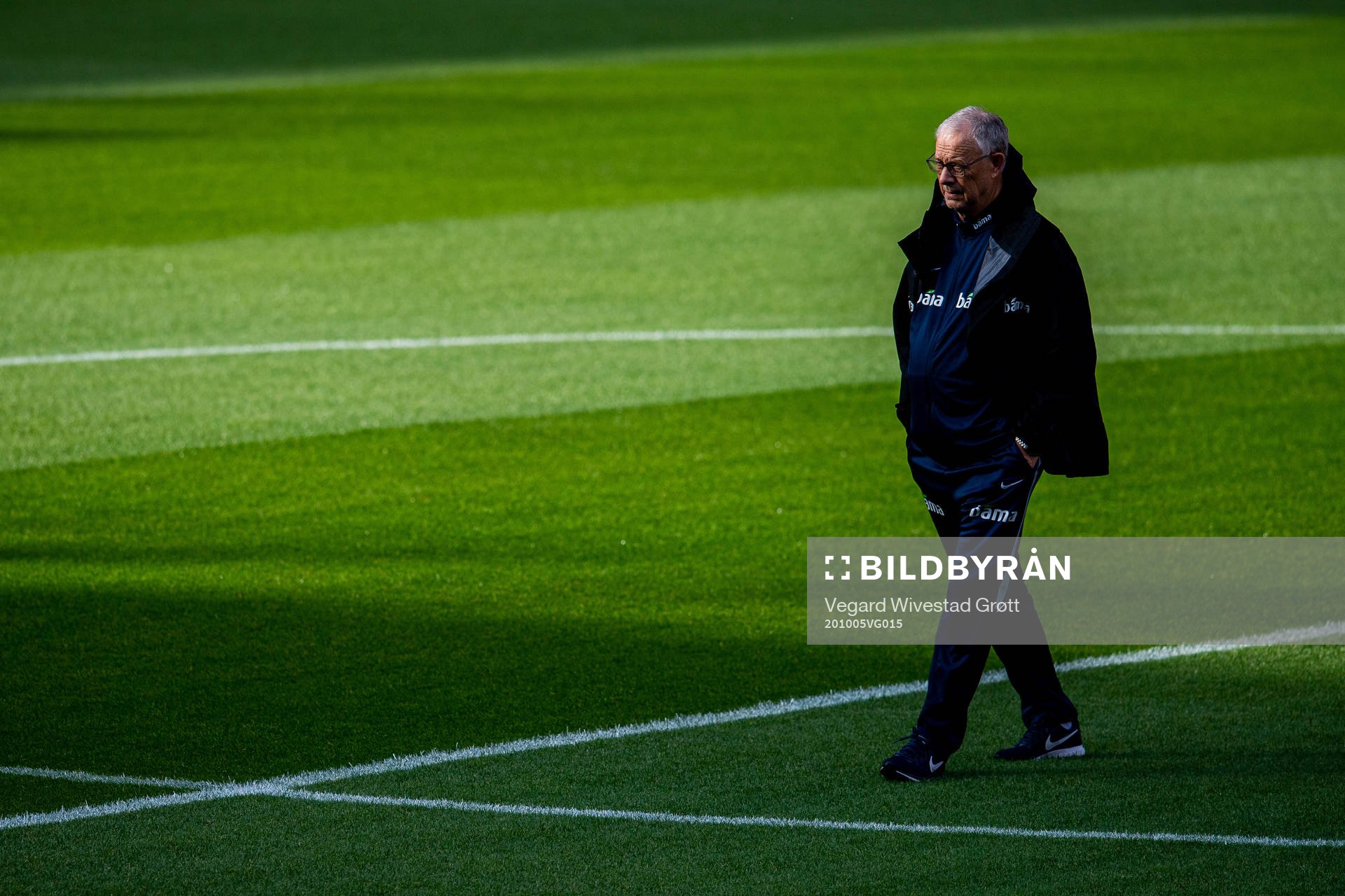 Lars Lagerbäck, head coach of the Norwegian national