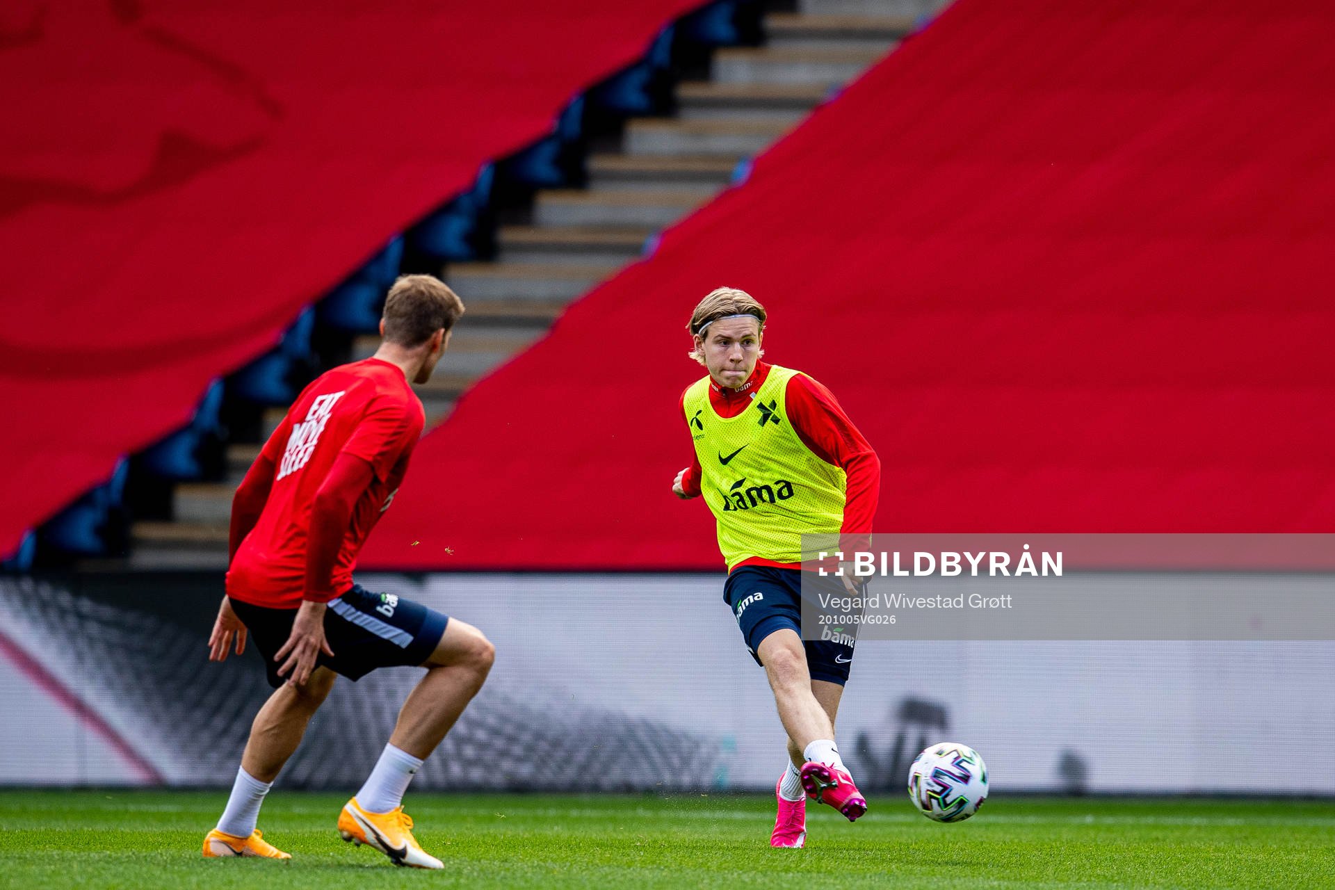 Jens Petter Hauge of the Norwegian national football team