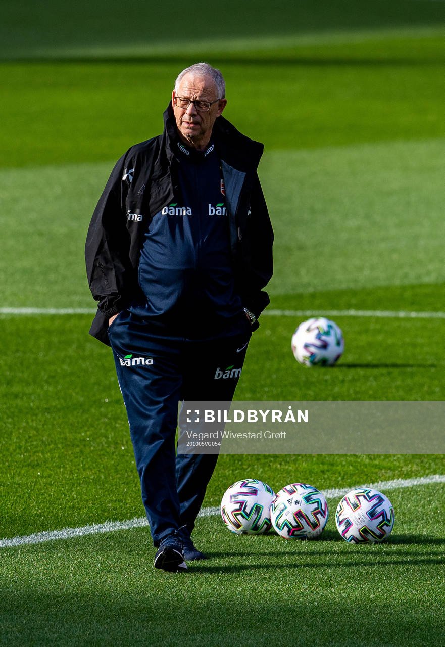 Lars Lagerbäck, head coach of the Norwegian national