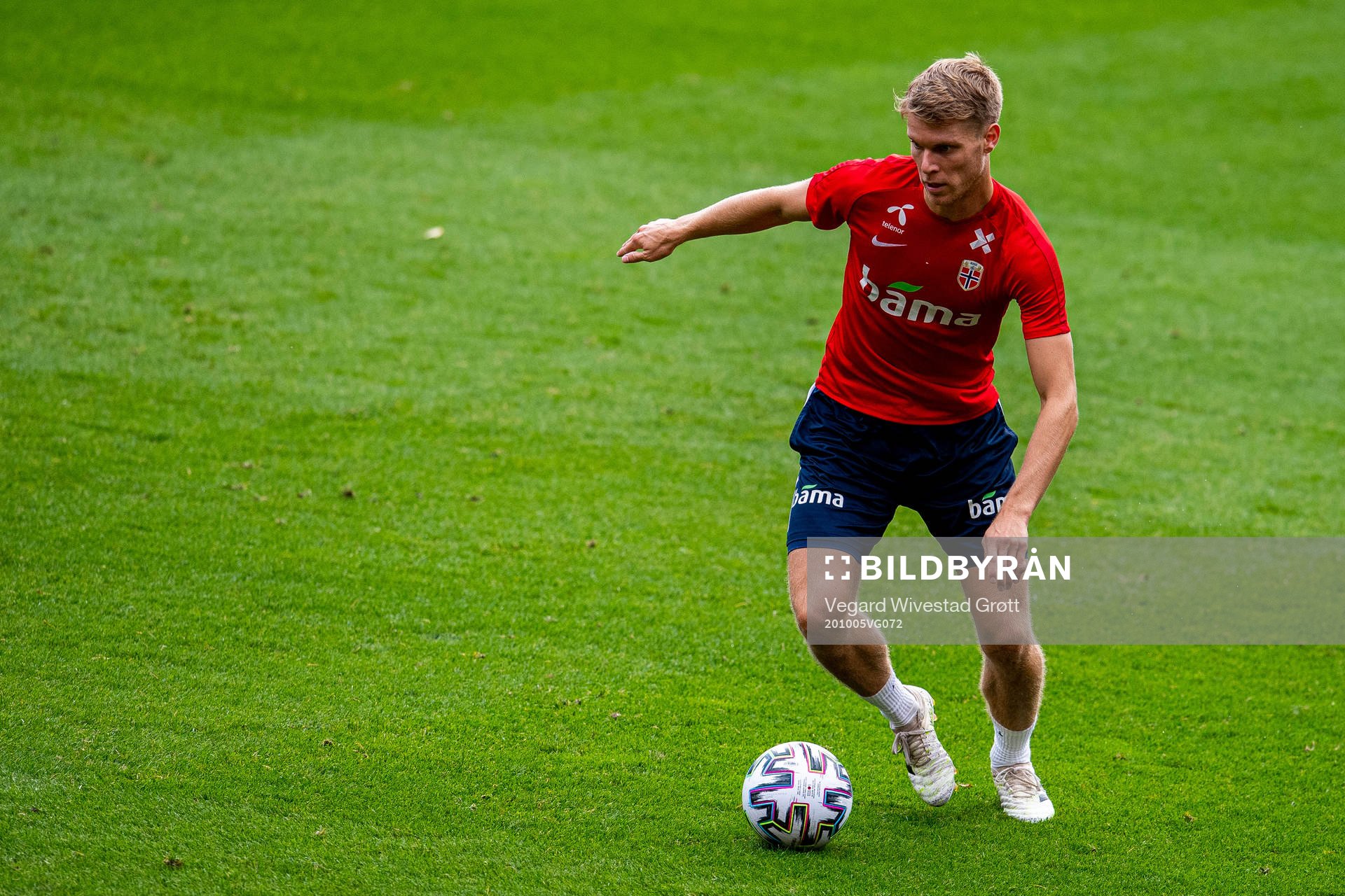 Sigurd Rosted of the Norwegian national football team