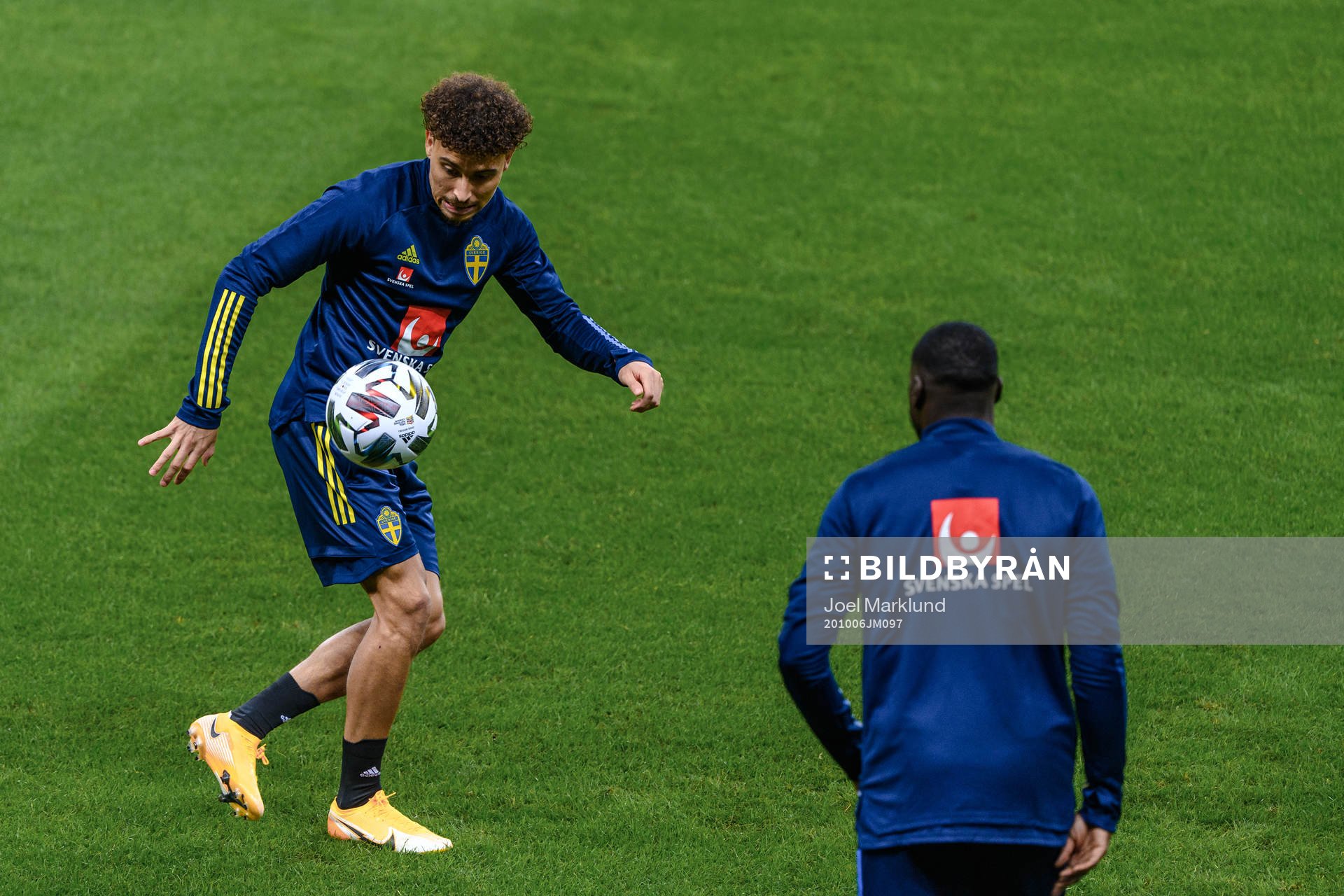 Jordan Larsson of the Swedish national football team