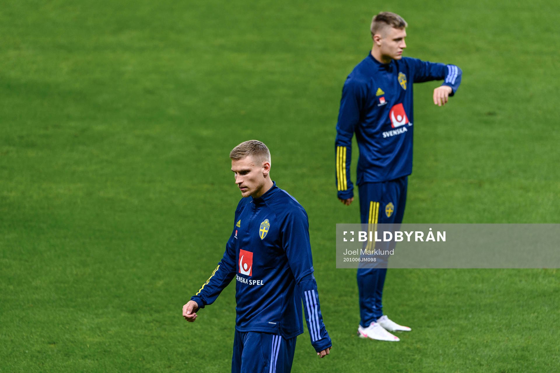 Carl Starfelt and Mattias Svanberg of the Swedish national