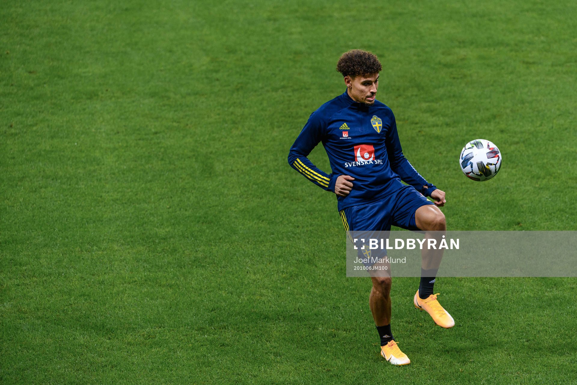 Jordan Larsson of the Swedish national football team
