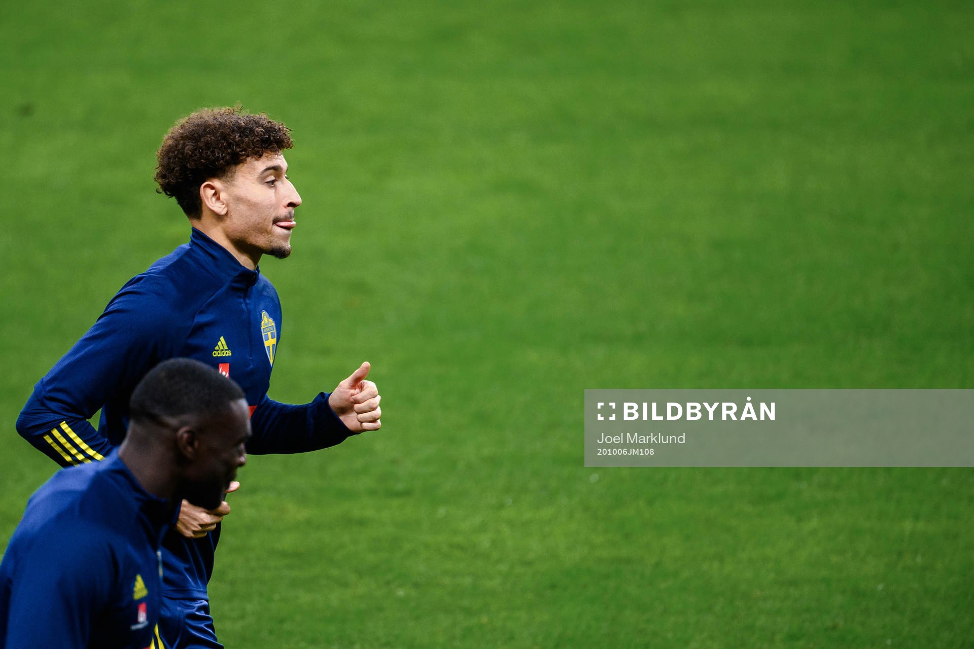 Jordan Larsson of the Swedish national football team