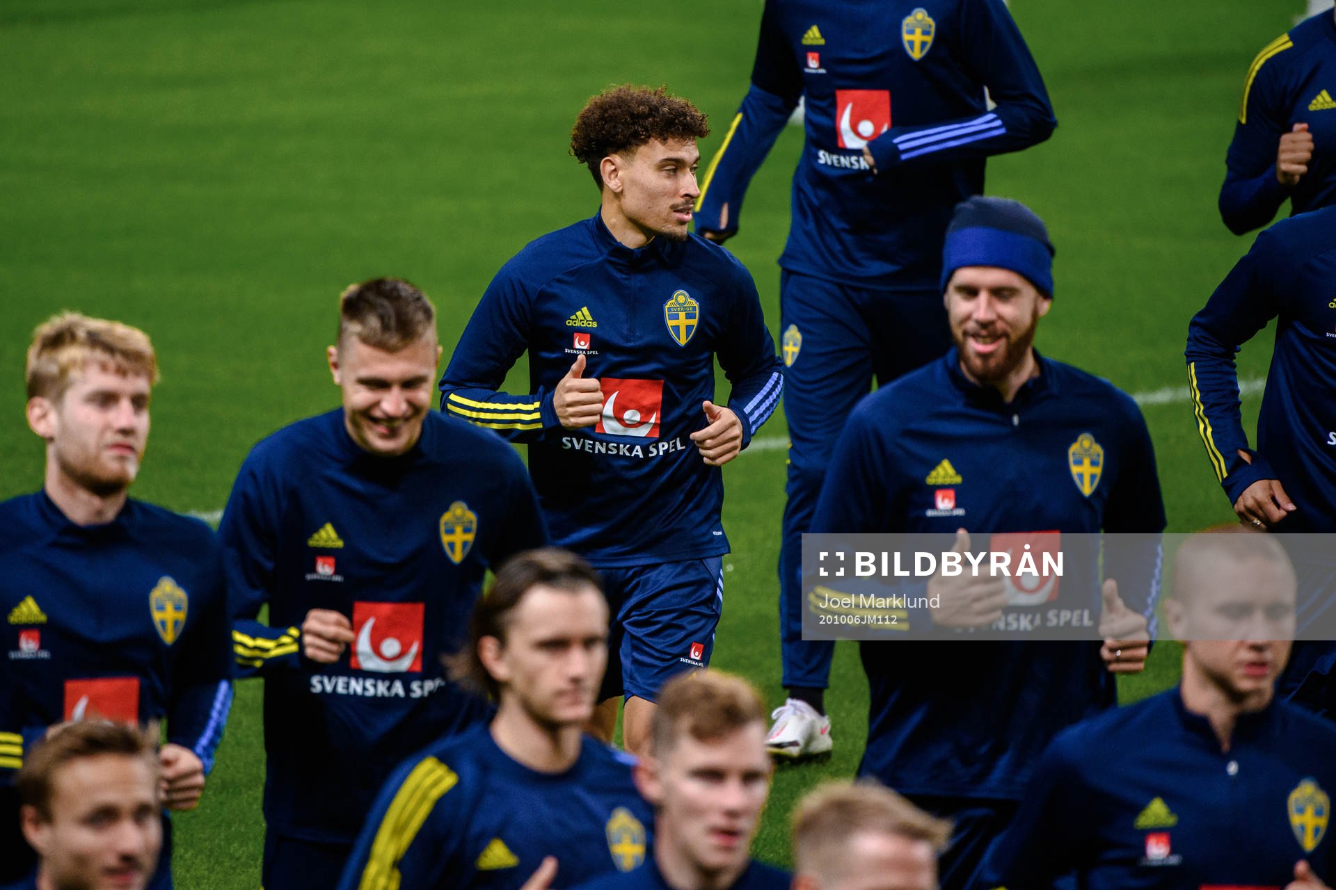 Jordan Larsson of the Swedish national football team