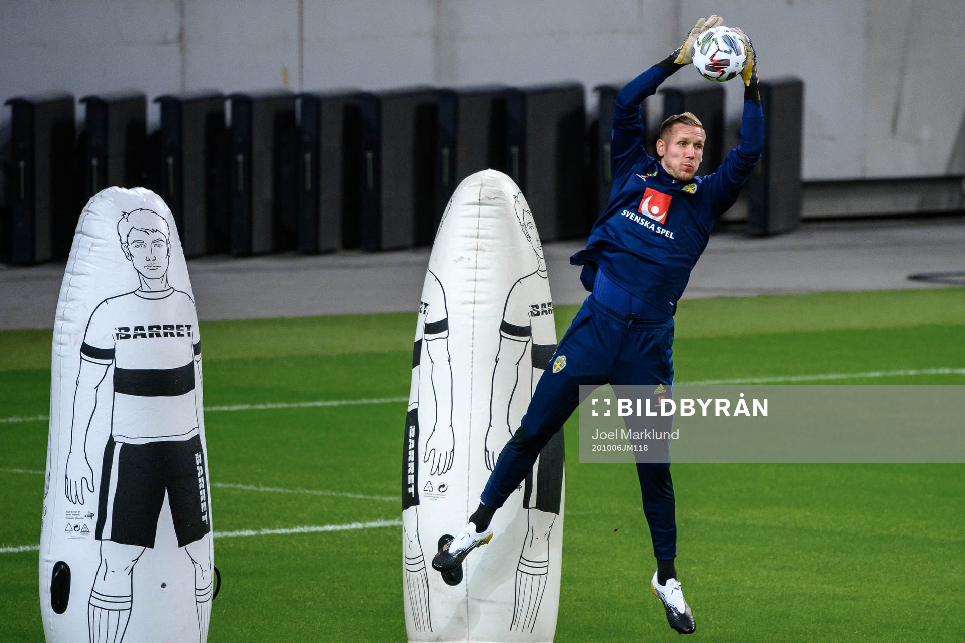 Goalkeeper Robin Olsen of the Swedish national football team