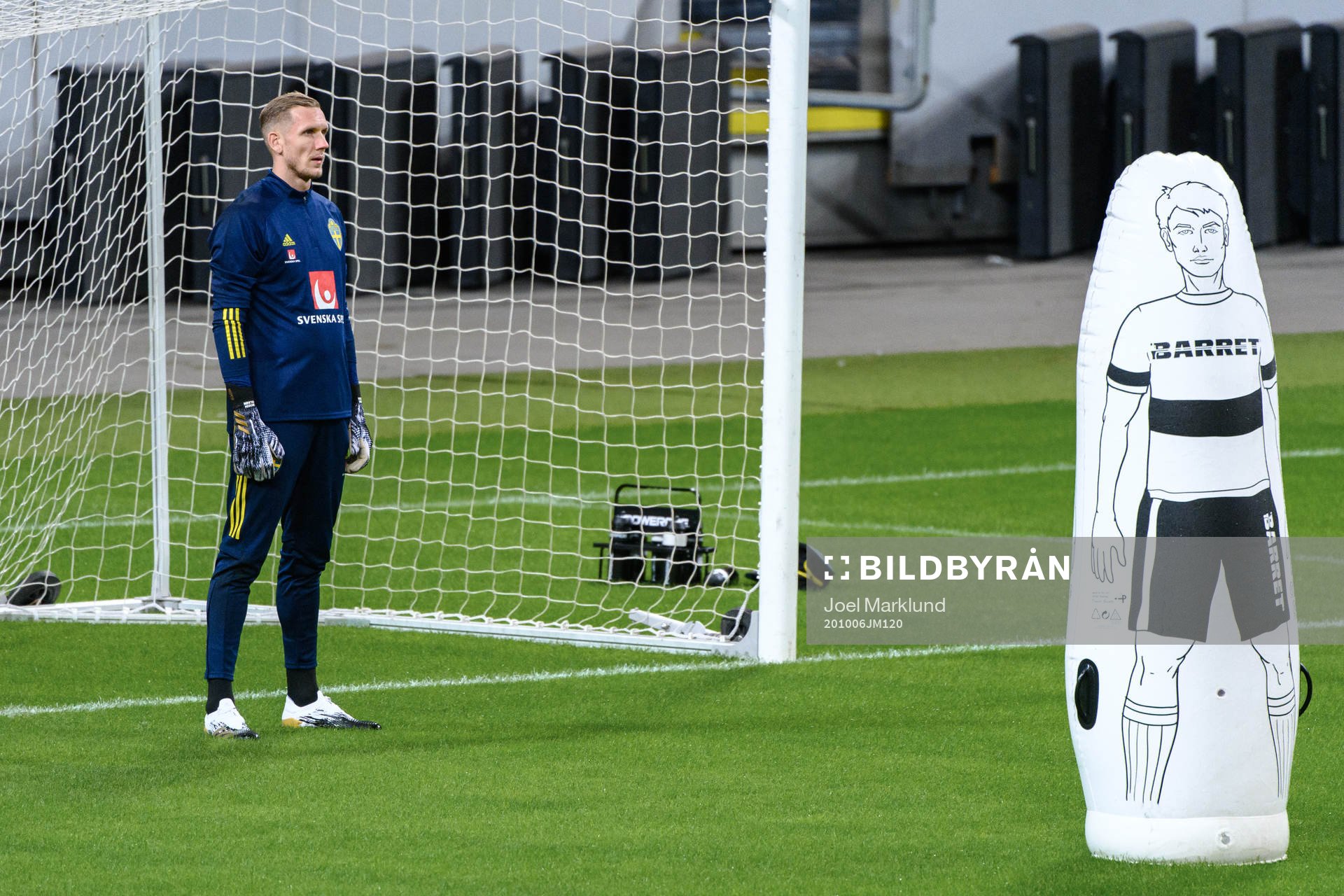 Goalkeeper Robin Olsen of the Swedish national football team