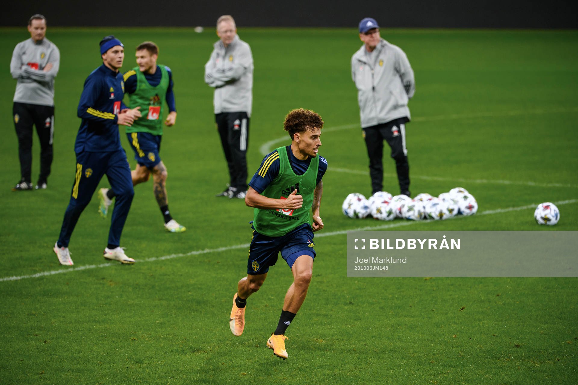 Jordan Larsson of the Swedish national football team