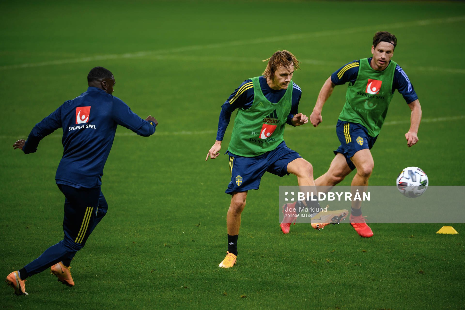 Ken Sema, Kristoffer Olsson and Gustav Svensson of the