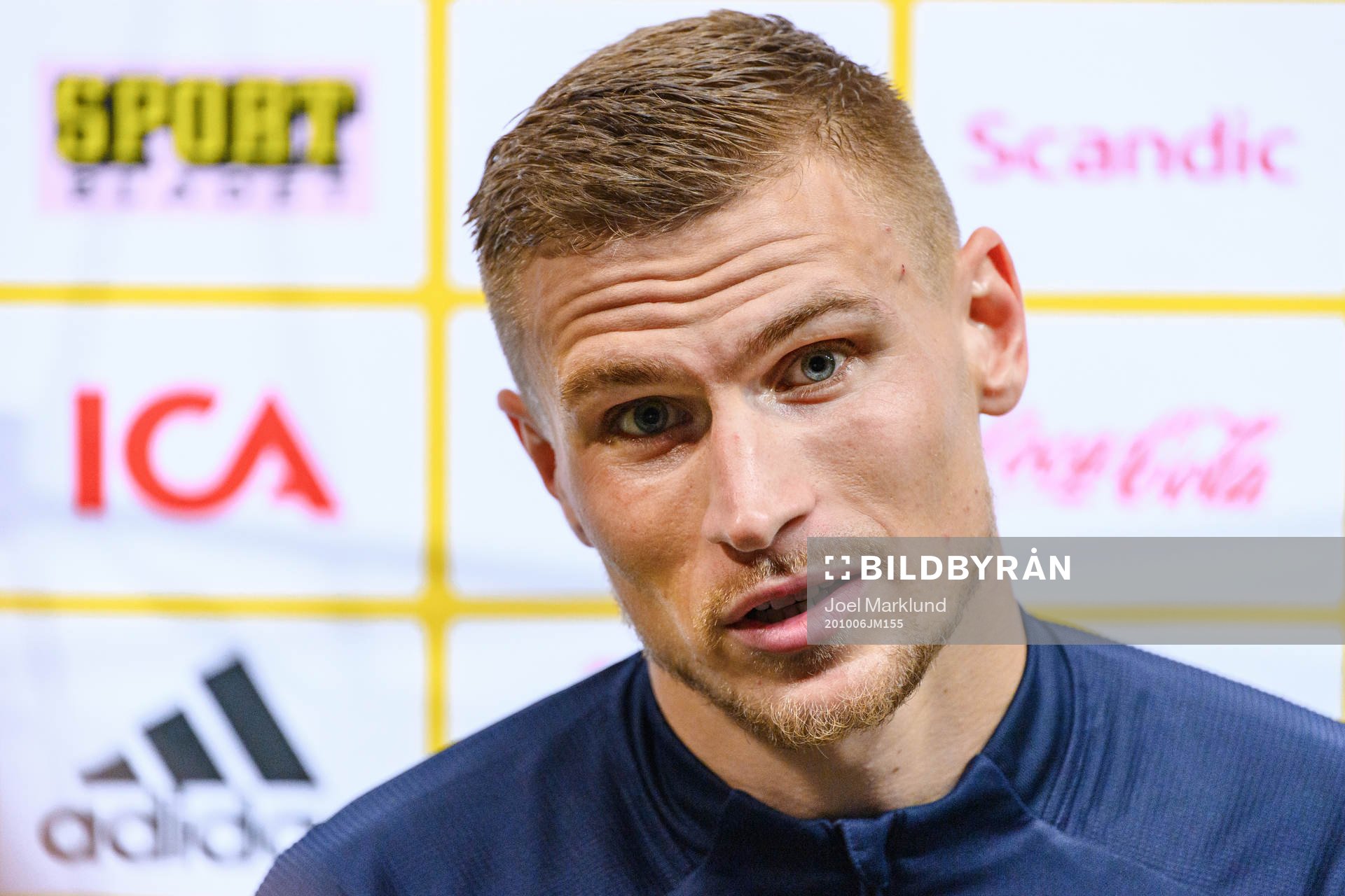 Carl Starfelt of the Swedish national football team