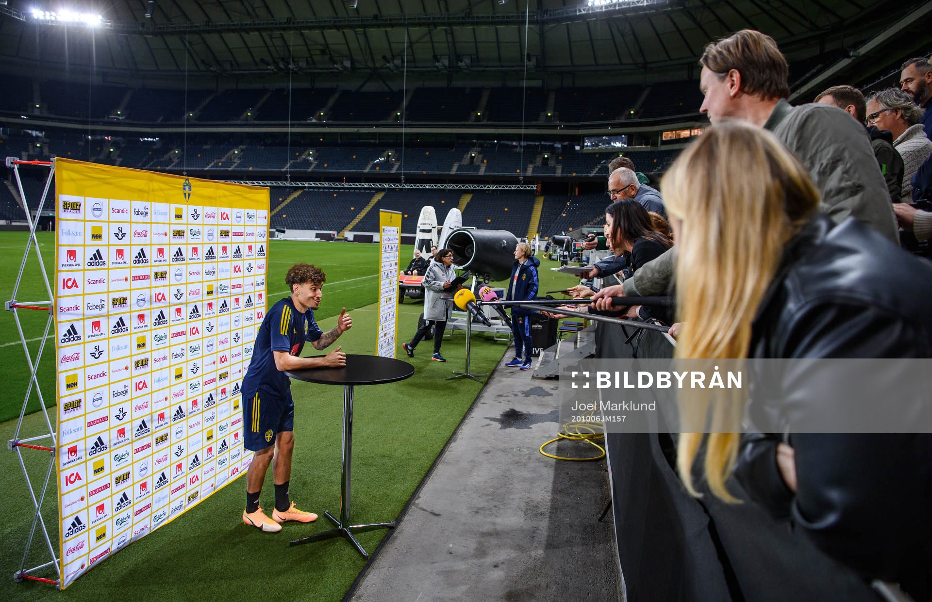Jordan Larsson of the Swedish national football team