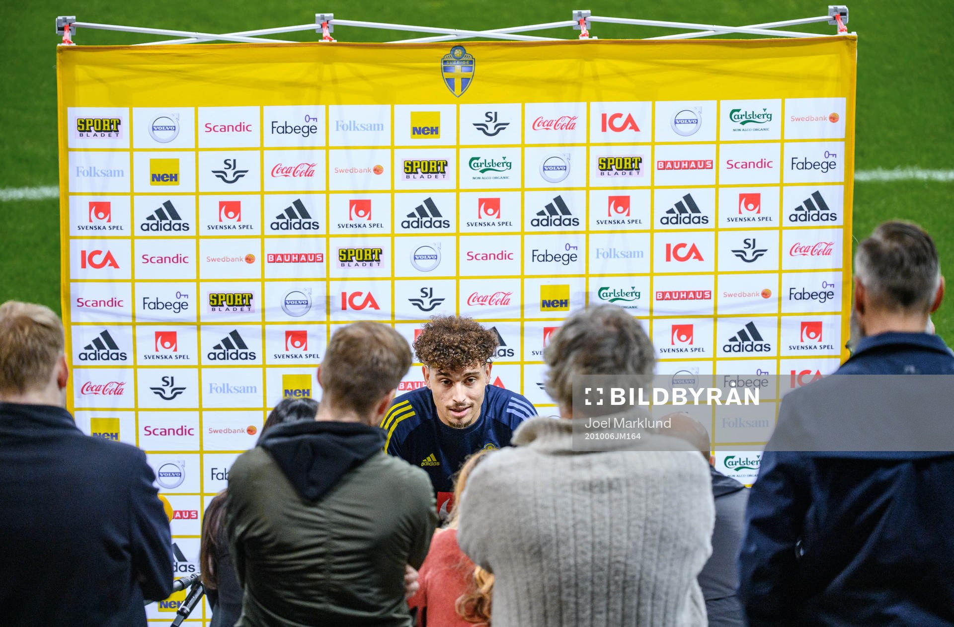 Jordan Larsson of the Swedish national football team