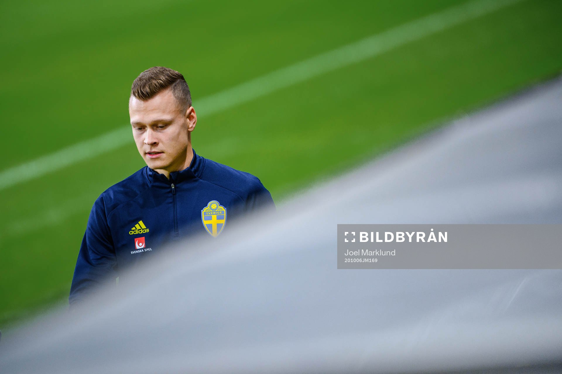 Victor Claesson of the Swedish national football team
