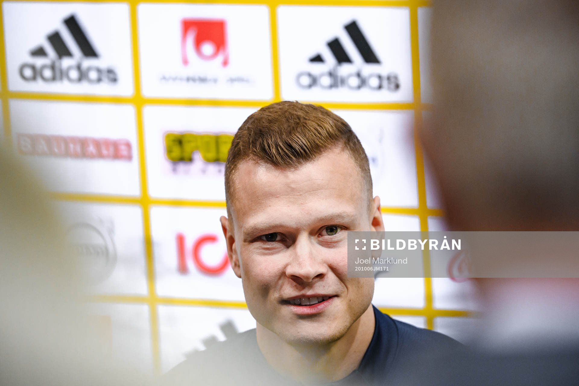 Victor Claesson of the Swedish national football team