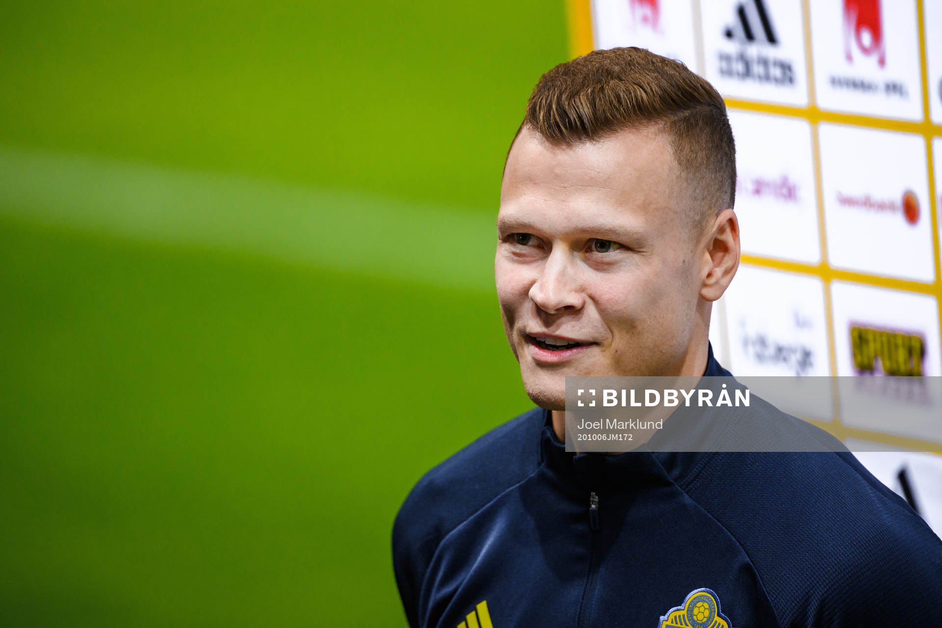 Victor Claesson of the Swedish national football team