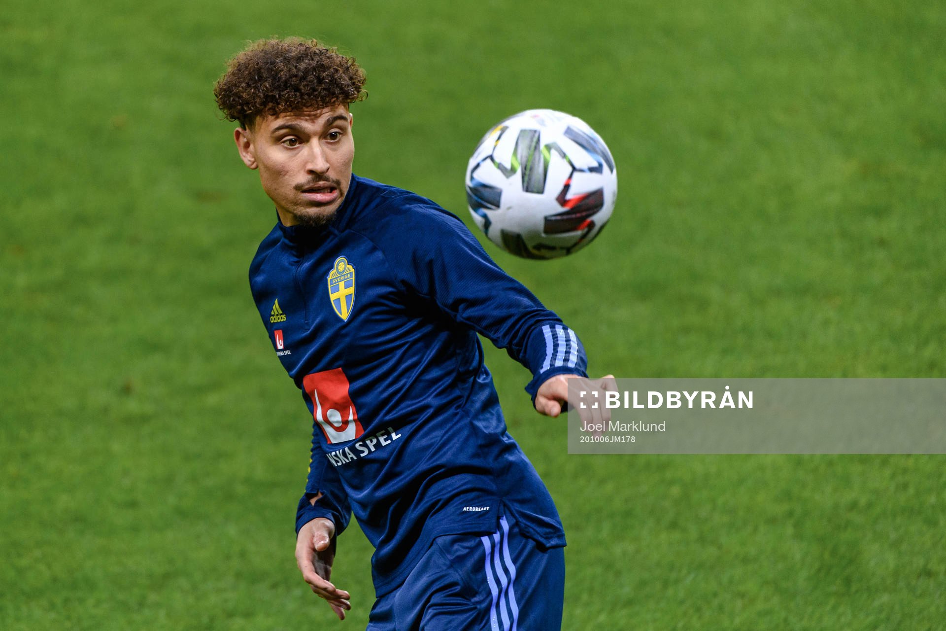 Jordan Larsson of the Swedish national football team