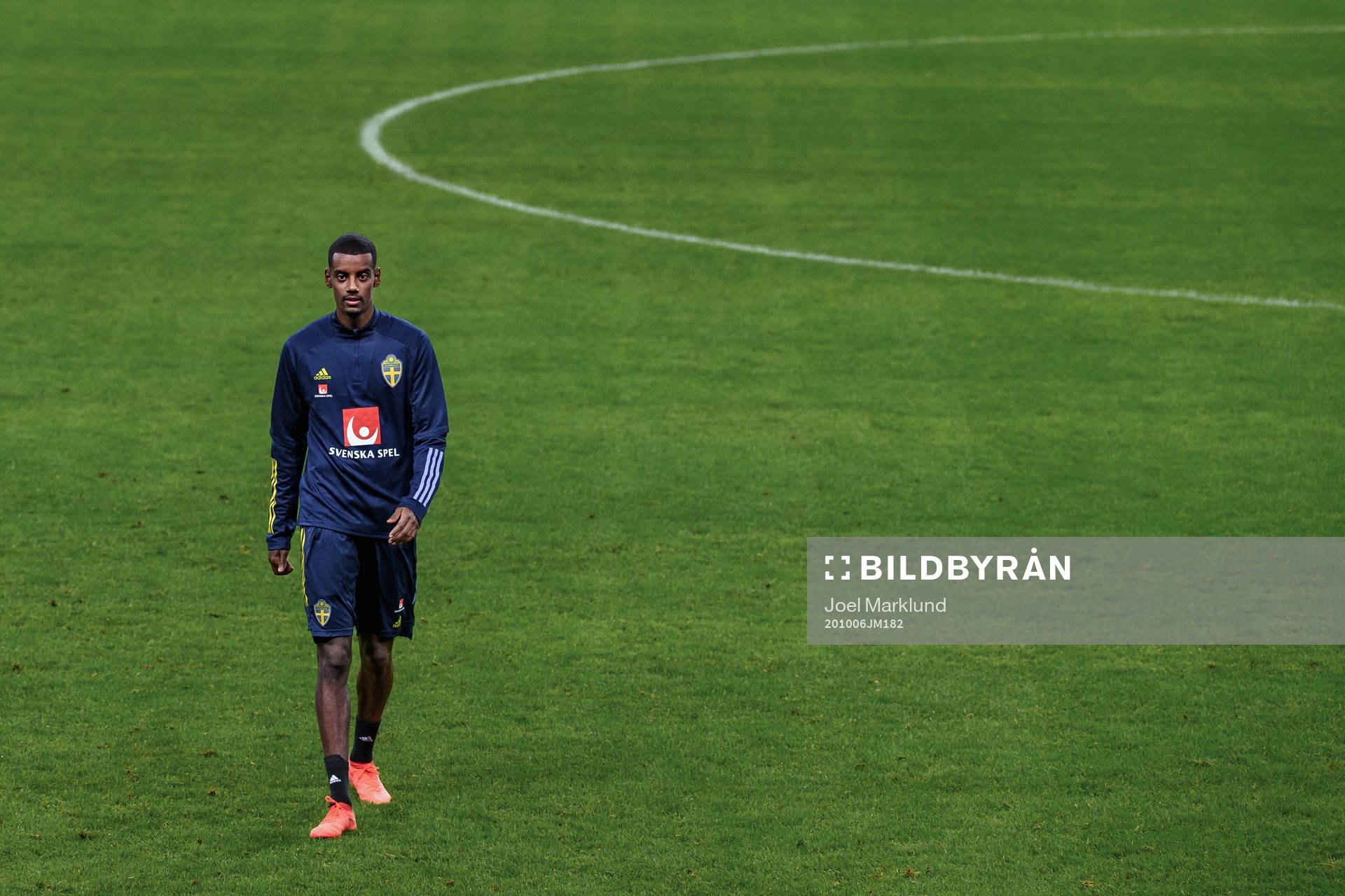 Alexander Isak of the Swedish national football team
