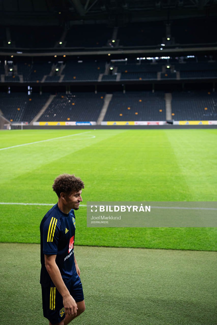 Jordan Larsson of the Swedish national football team