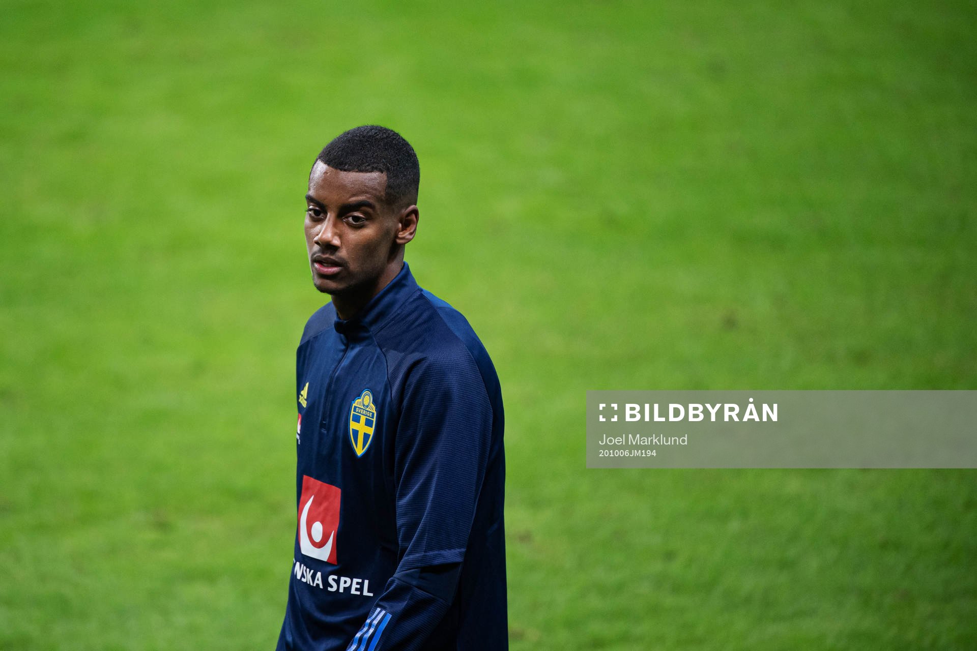 Alexander Isak of the Swedish national football team