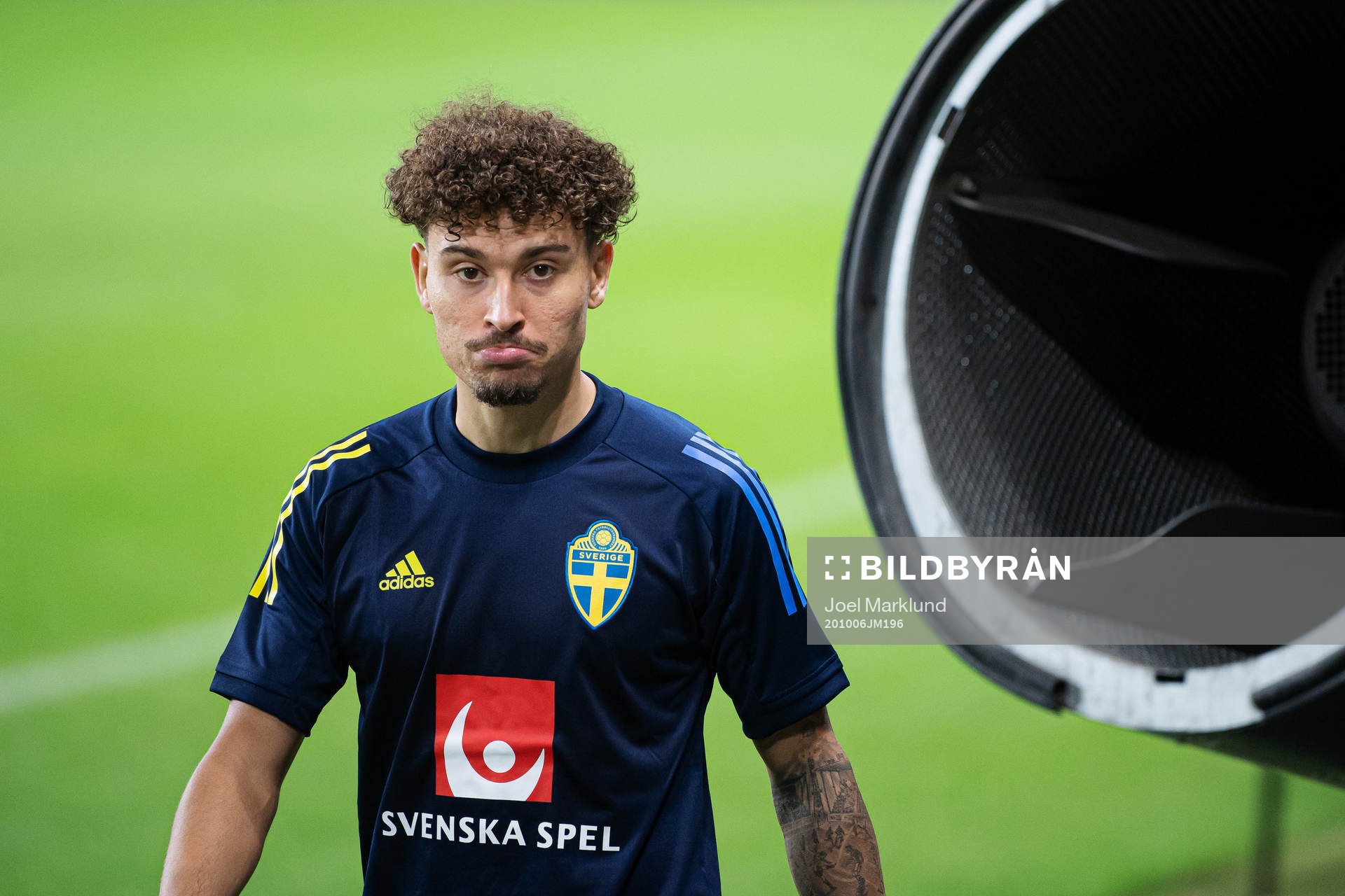 Jordan Larsson of the Swedish national football team