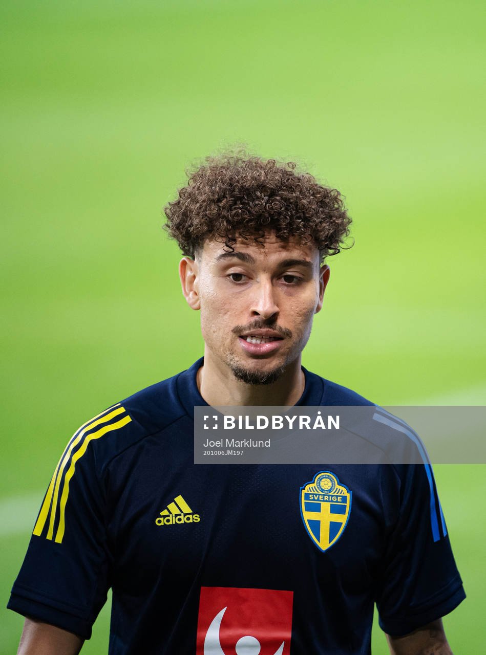 Jordan Larsson of the Swedish national football team