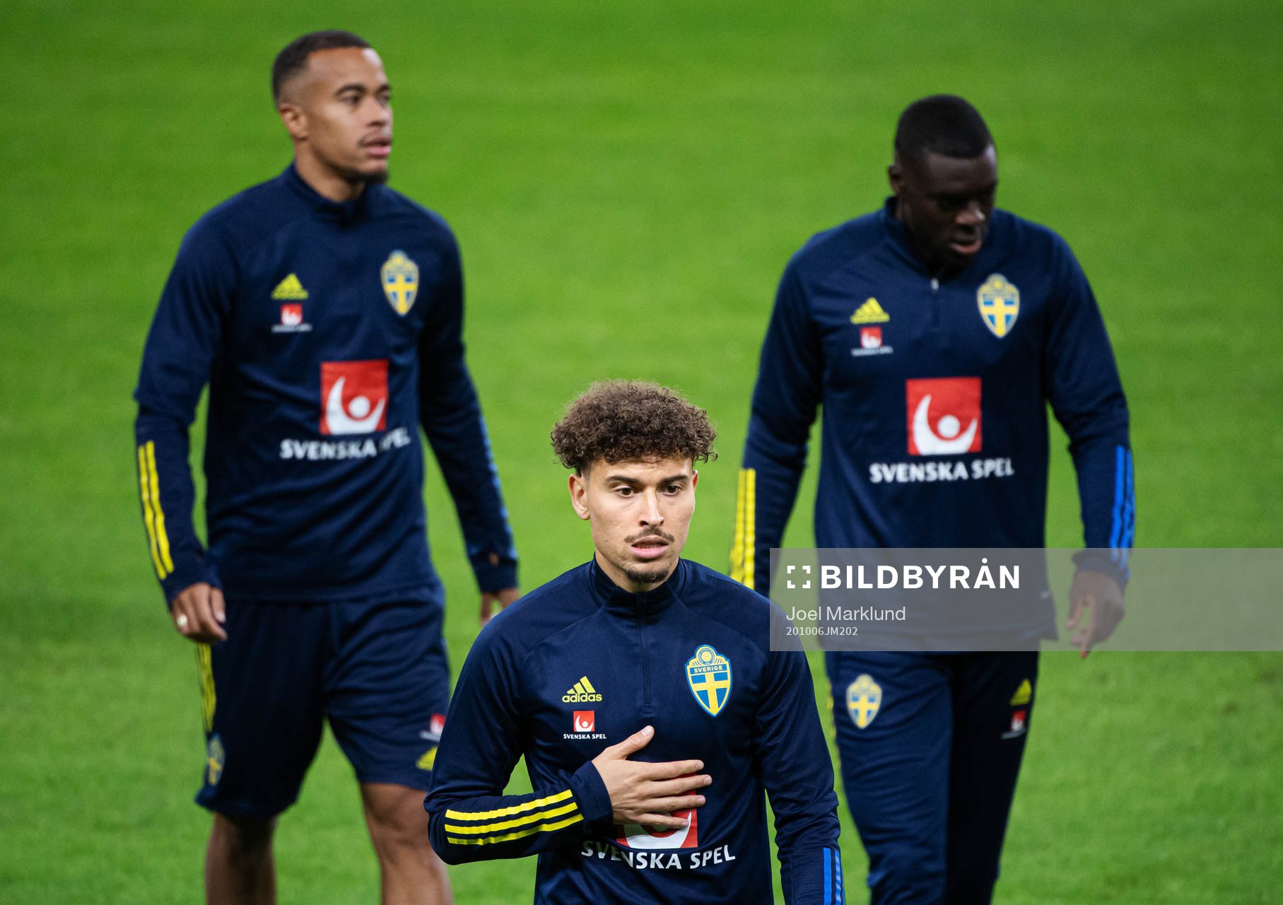 Jordan Larsson of the Swedish national football team