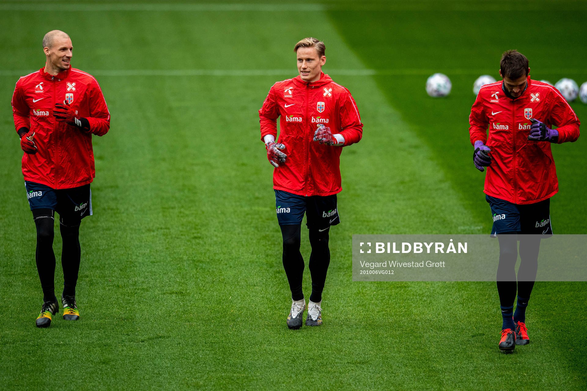 Goalkeepers André Hansen, Sondre Rossbach and Rune