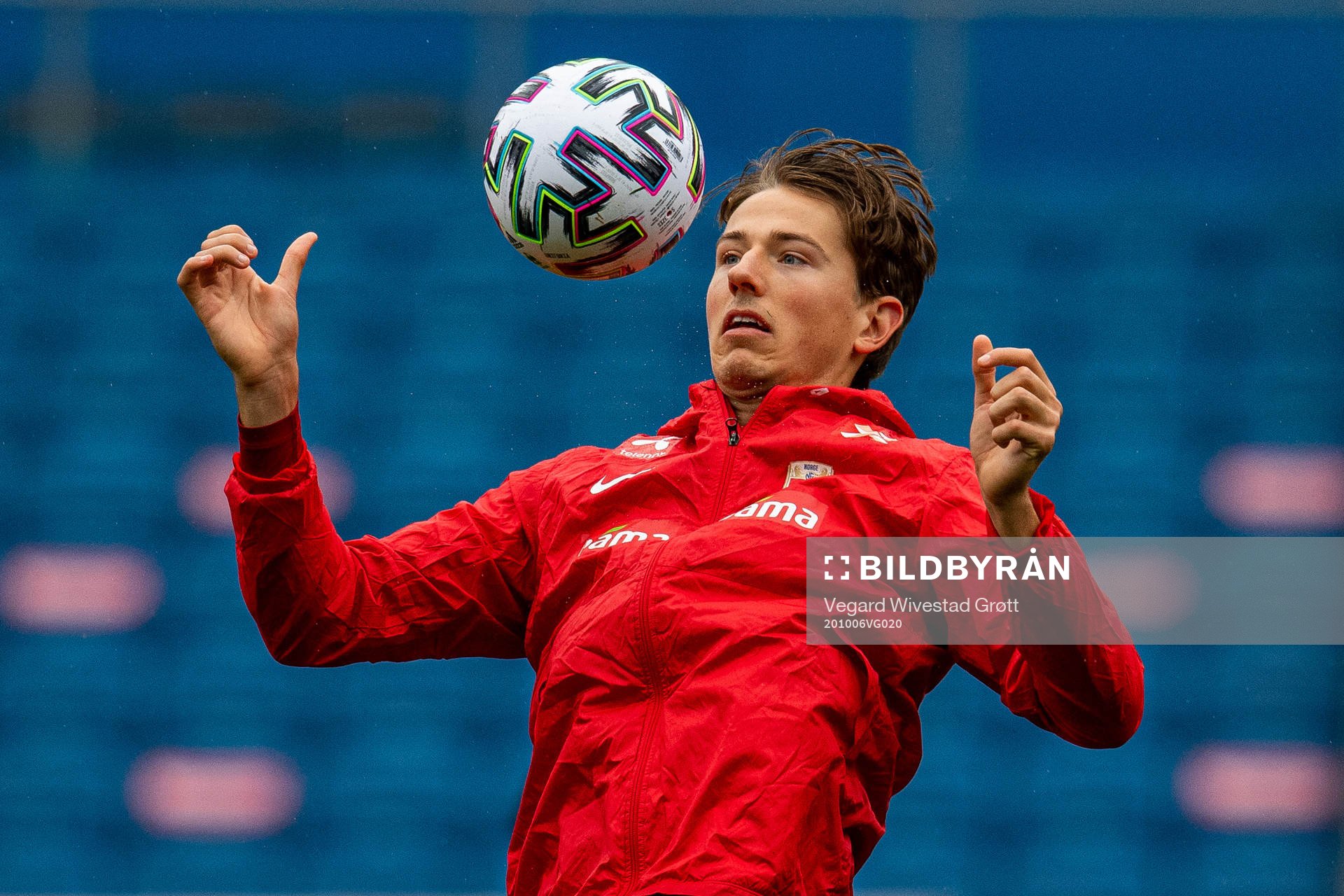 Sander Berge of the Norwegian national football team