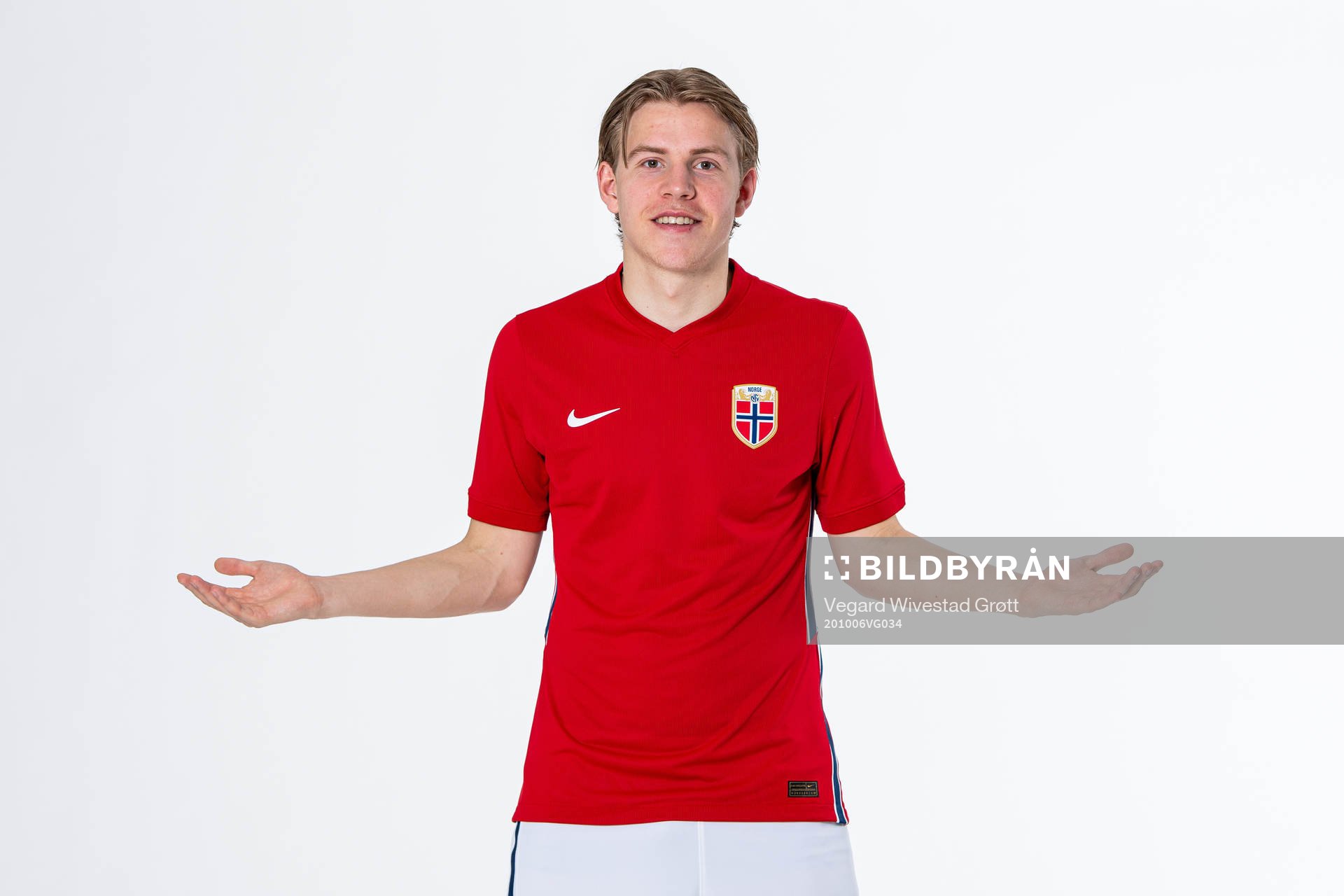 Jens Petter Hauge of the Norwegian national football team