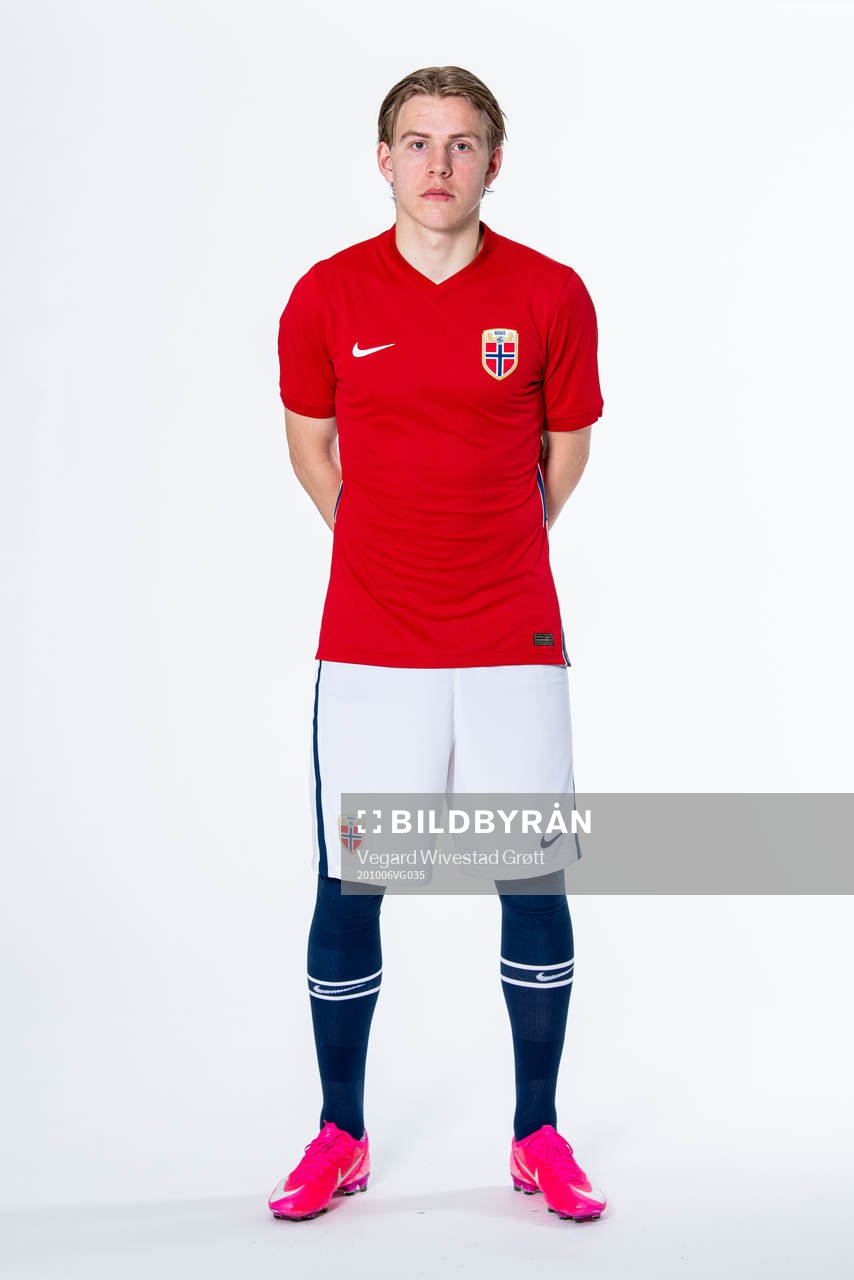 Jens Petter Hauge of the Norwegian national football team
