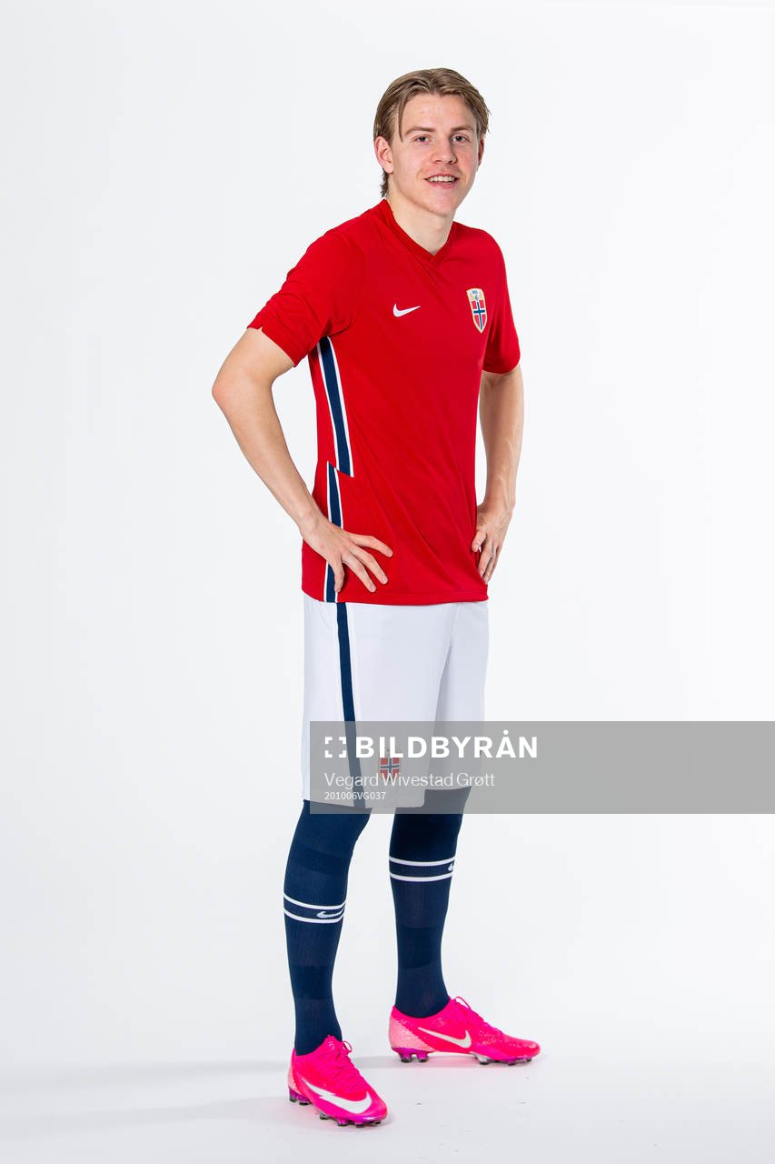 Jens Petter Hauge of the Norwegian national football team