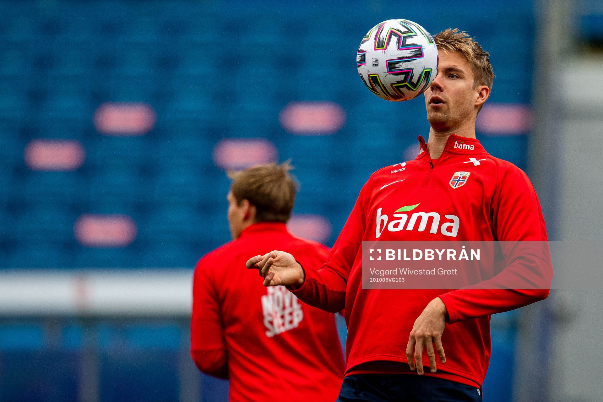 Kristoffer Ajer of the Norwegian national football team