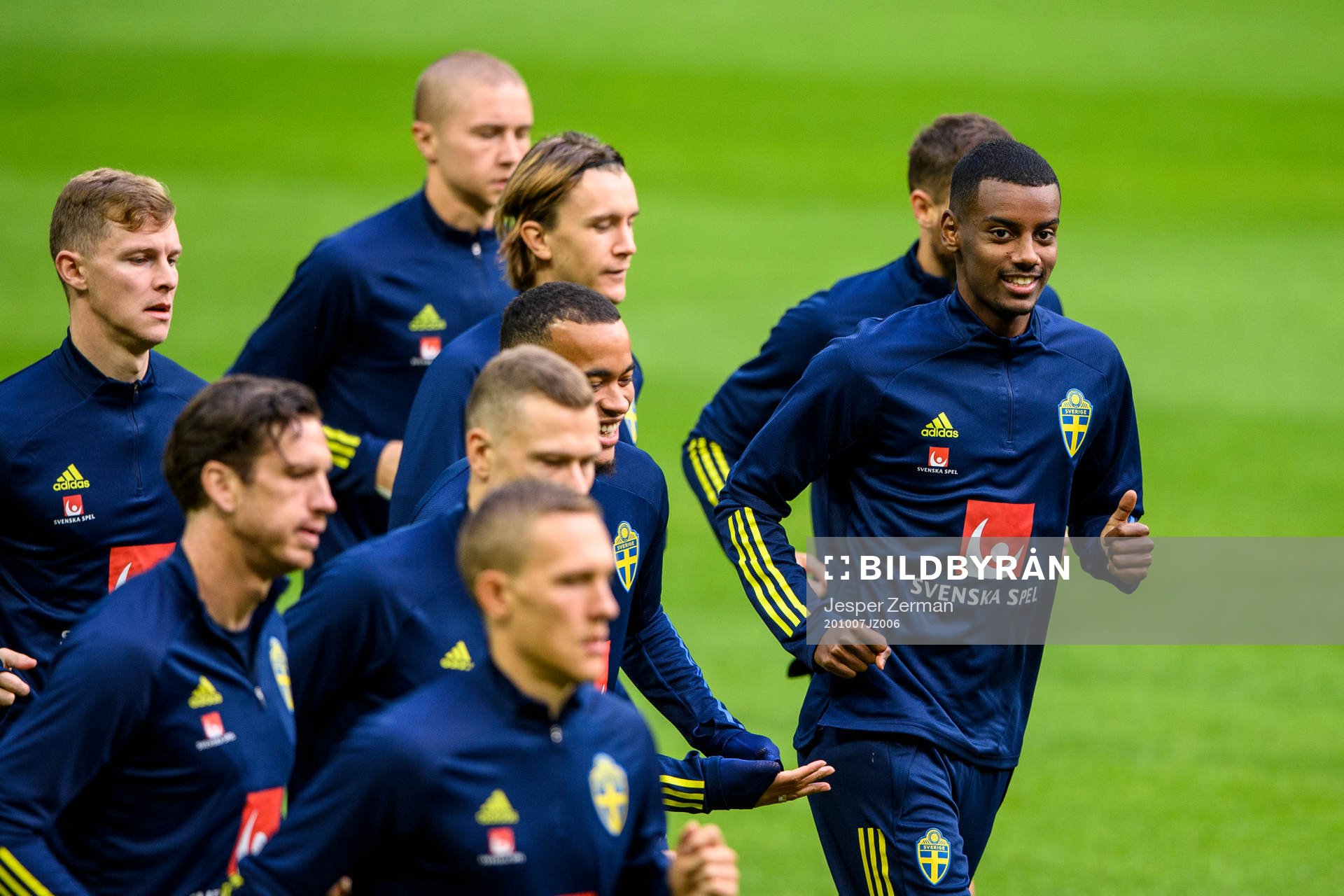 Alexander Isak of the Swedish national football team