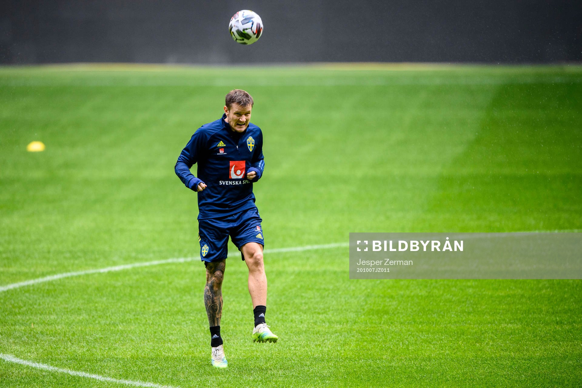 Mattias Johansson of the Swedish national football team
