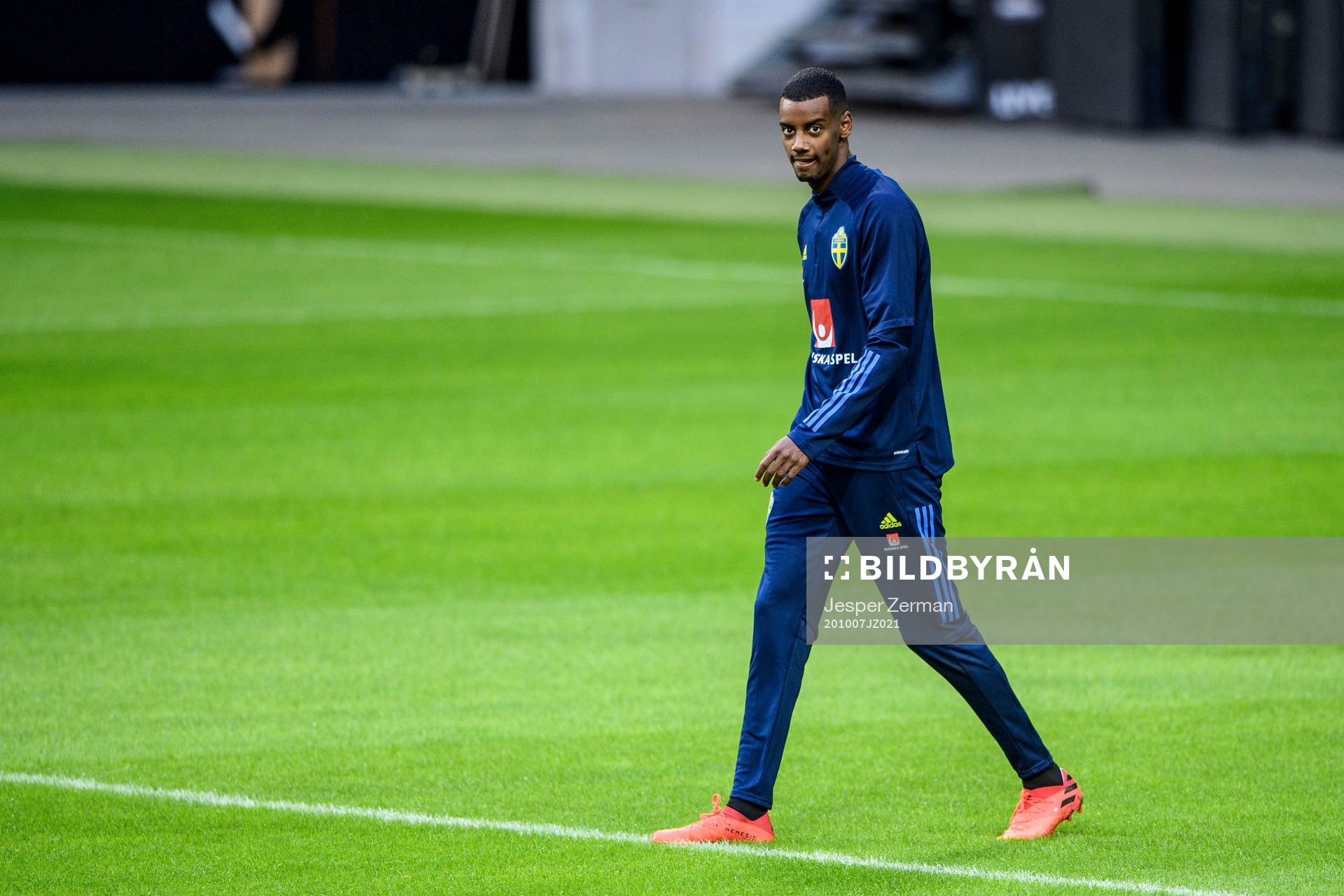 Alexander Isak of the Swedish national football team