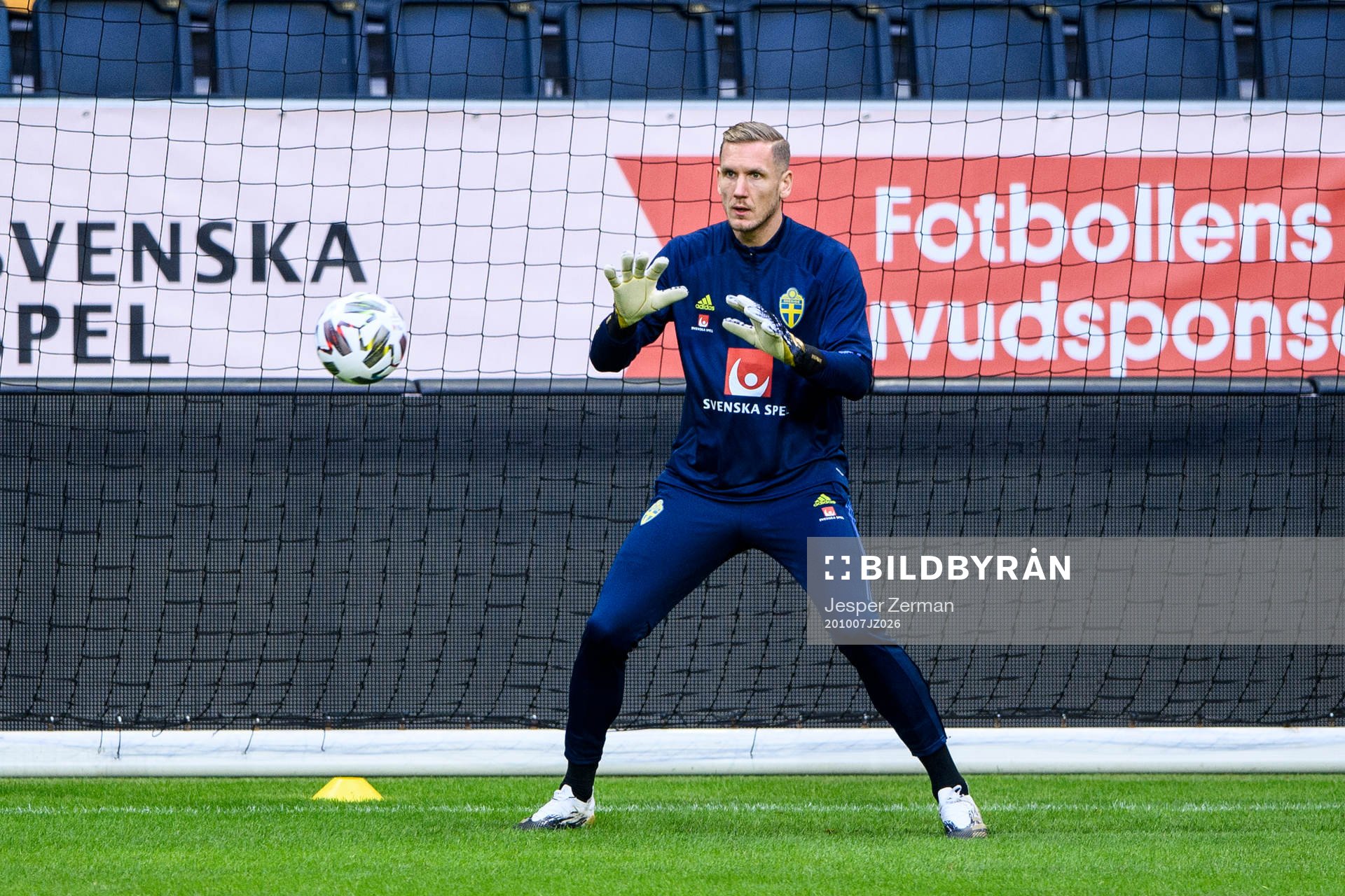 Robin Olsen of the Swedish national football team