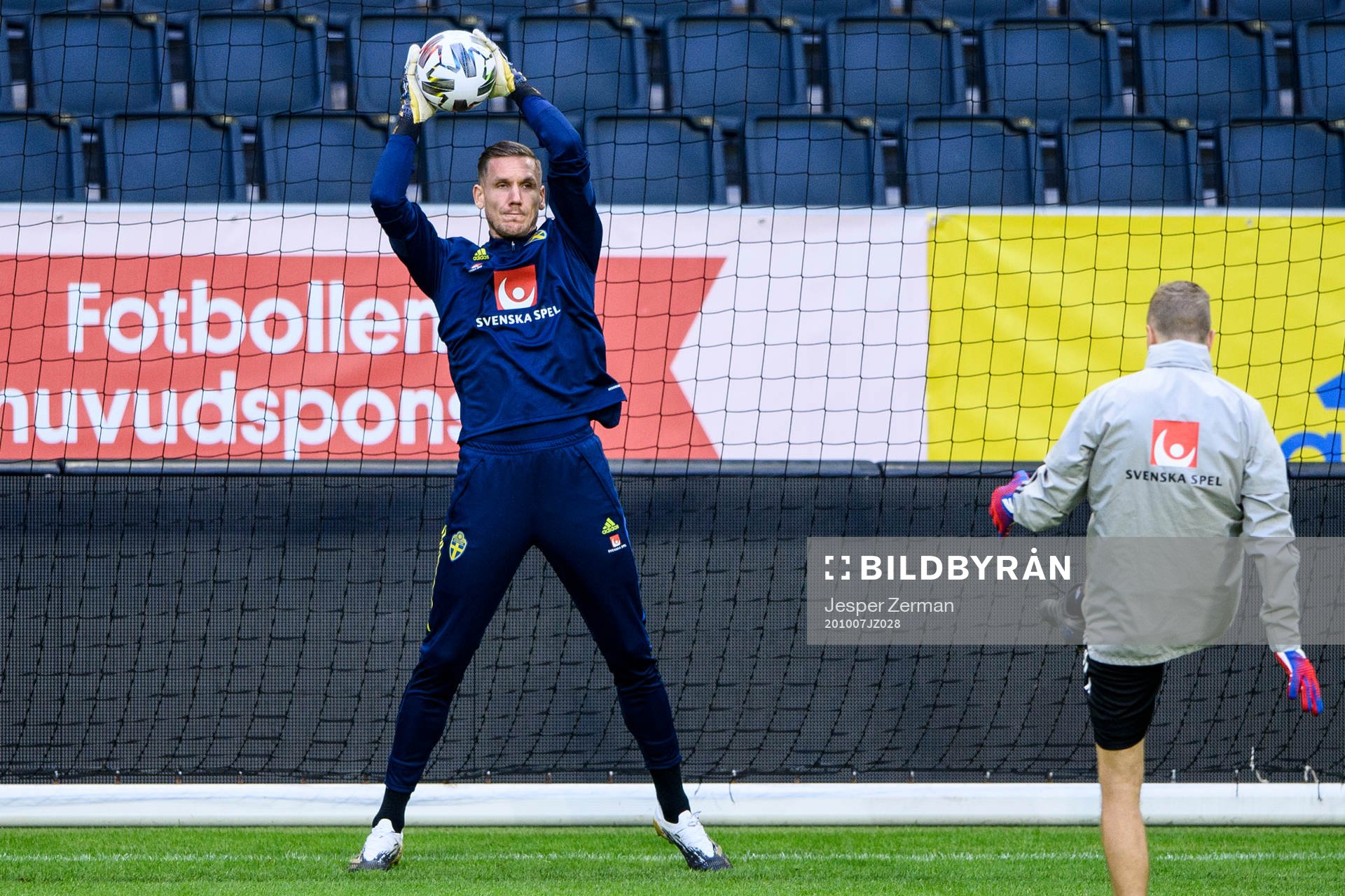 Robin Olsen of the Swedish national football team