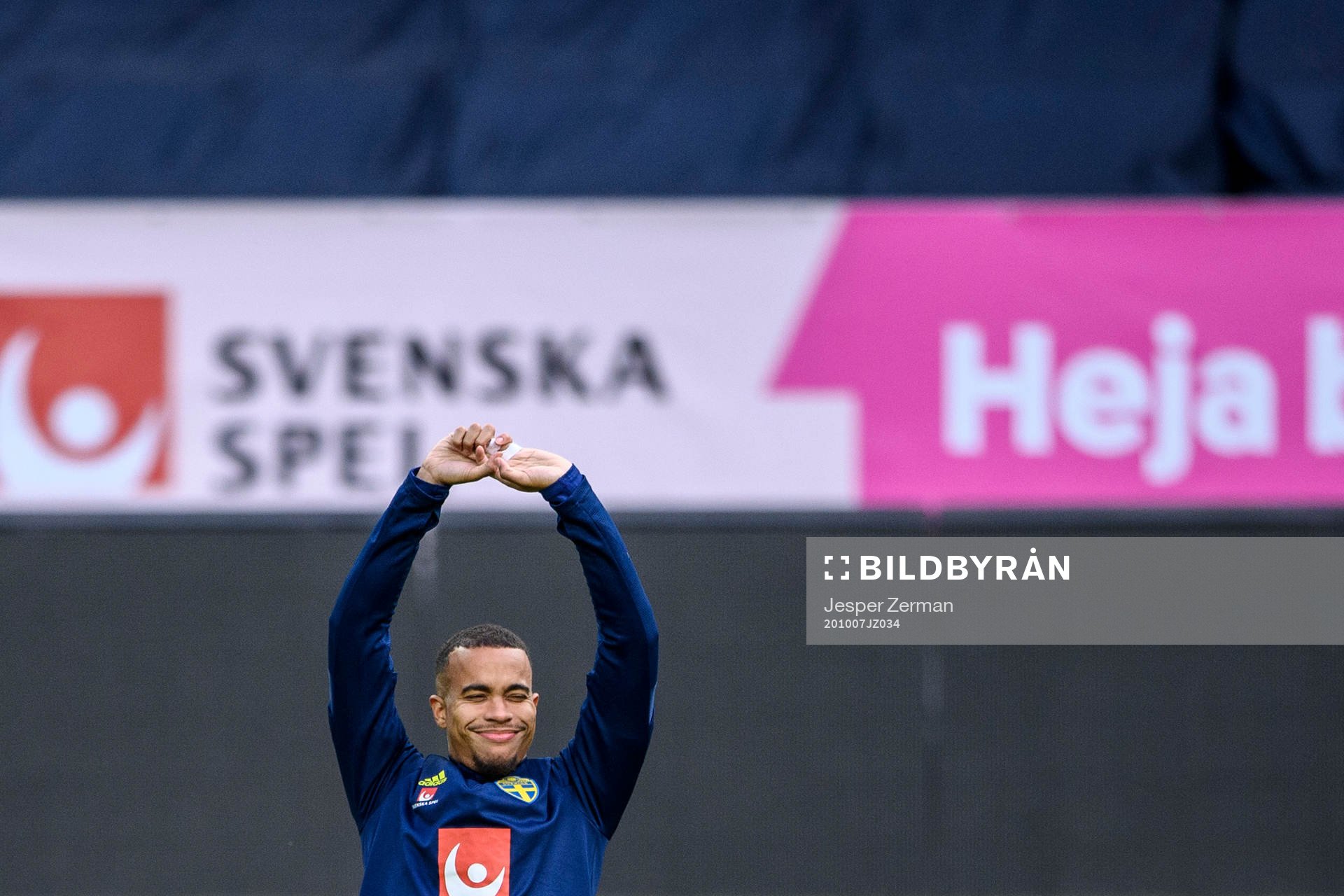 Robin Quaison of the Swedish national football team