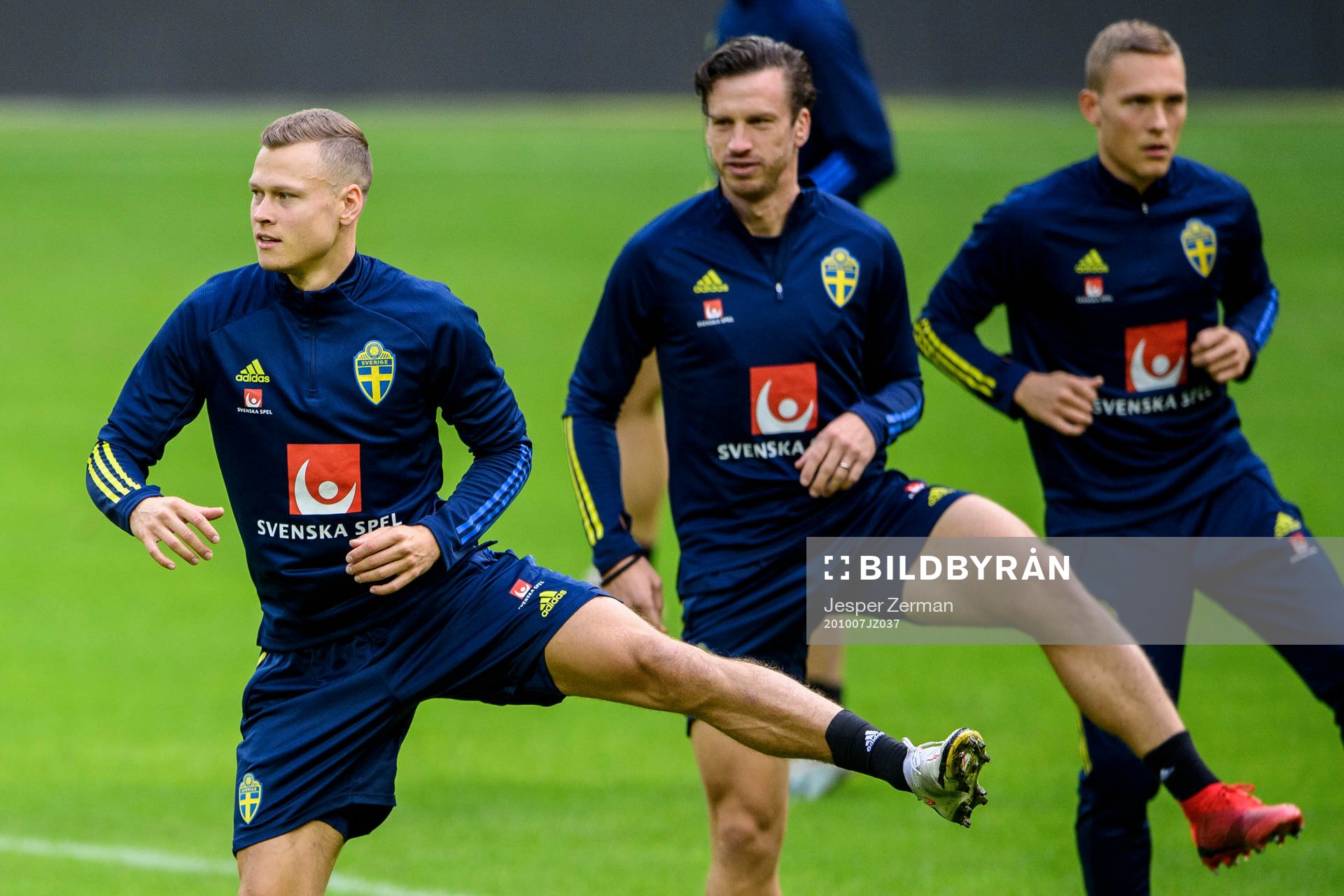 Victor Claesson, Gustav Svensson and Ludwig Augustinsson of