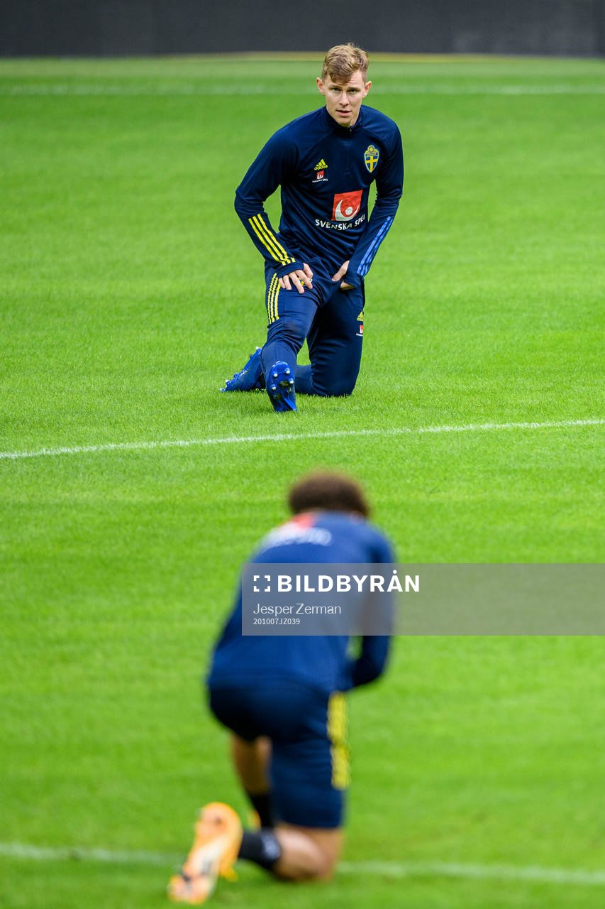Emil Krafth of the Swedish national football team