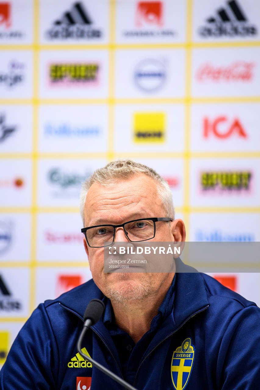 Head coach Janne Andersson of the Swedish national football