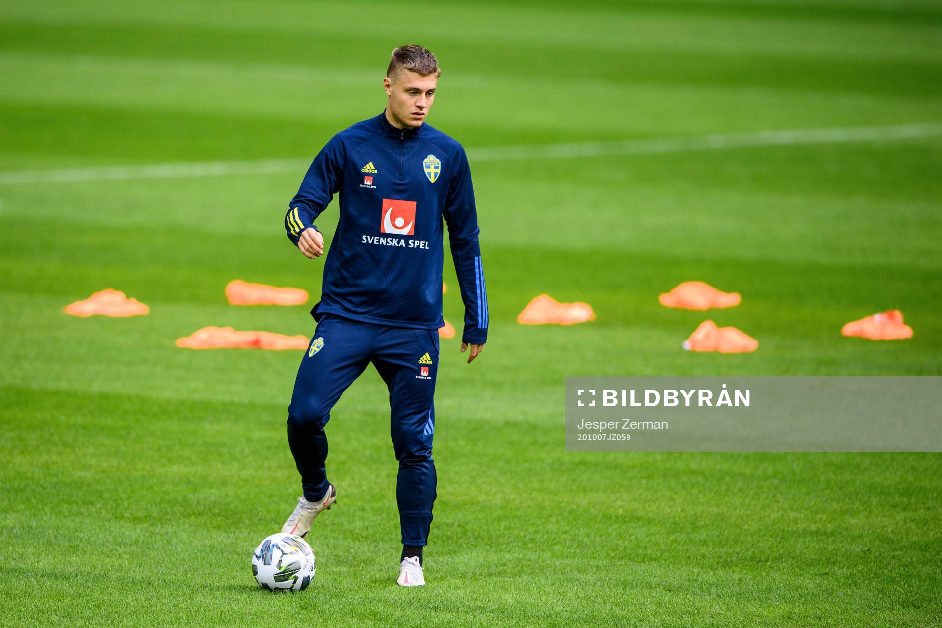 Emil Krafth of the Swedish national football team