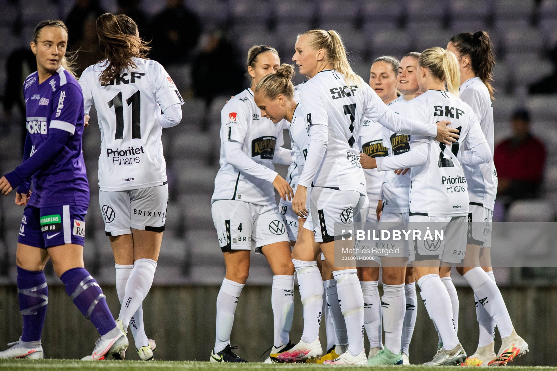Göteborgs spelare jublar