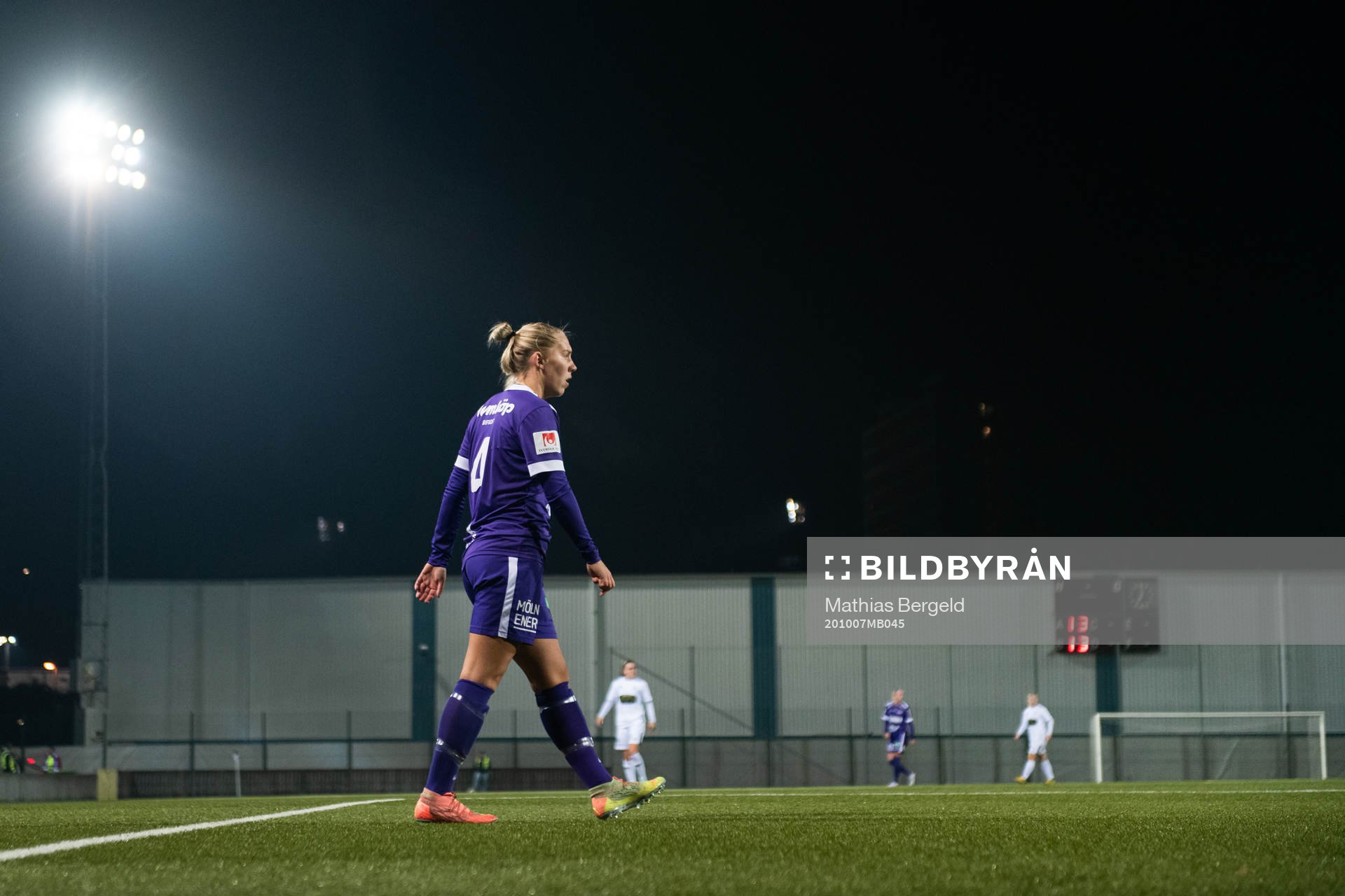 Jitex Julia Hellström under fotbollsmatchen i Svenska Cupen mellan Jitex och Kopparbergs/Göteborg den 7 oktober 2020 i Mölndal.