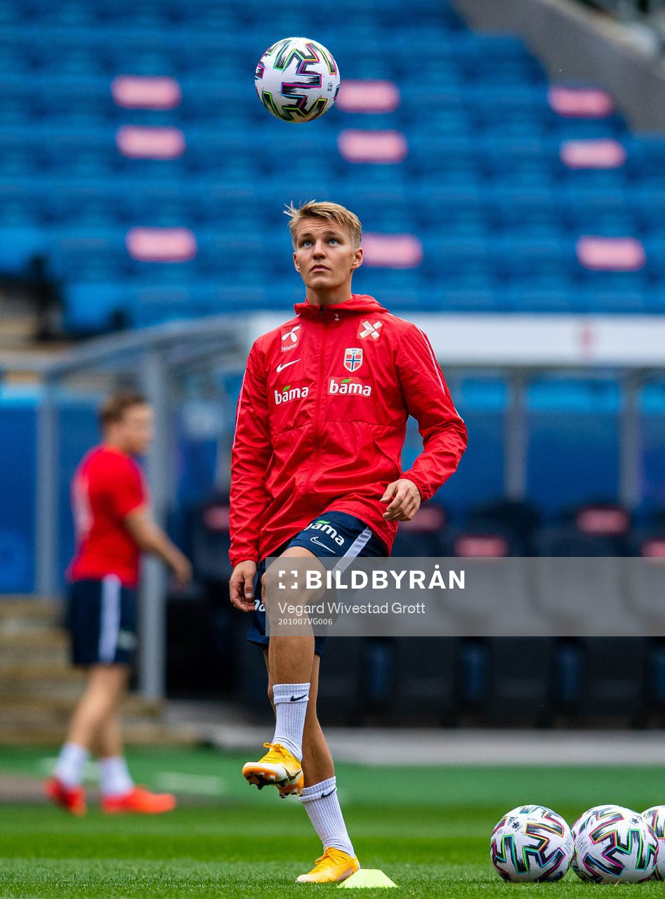 Martin Ødegaard of the Norwegian national football team
