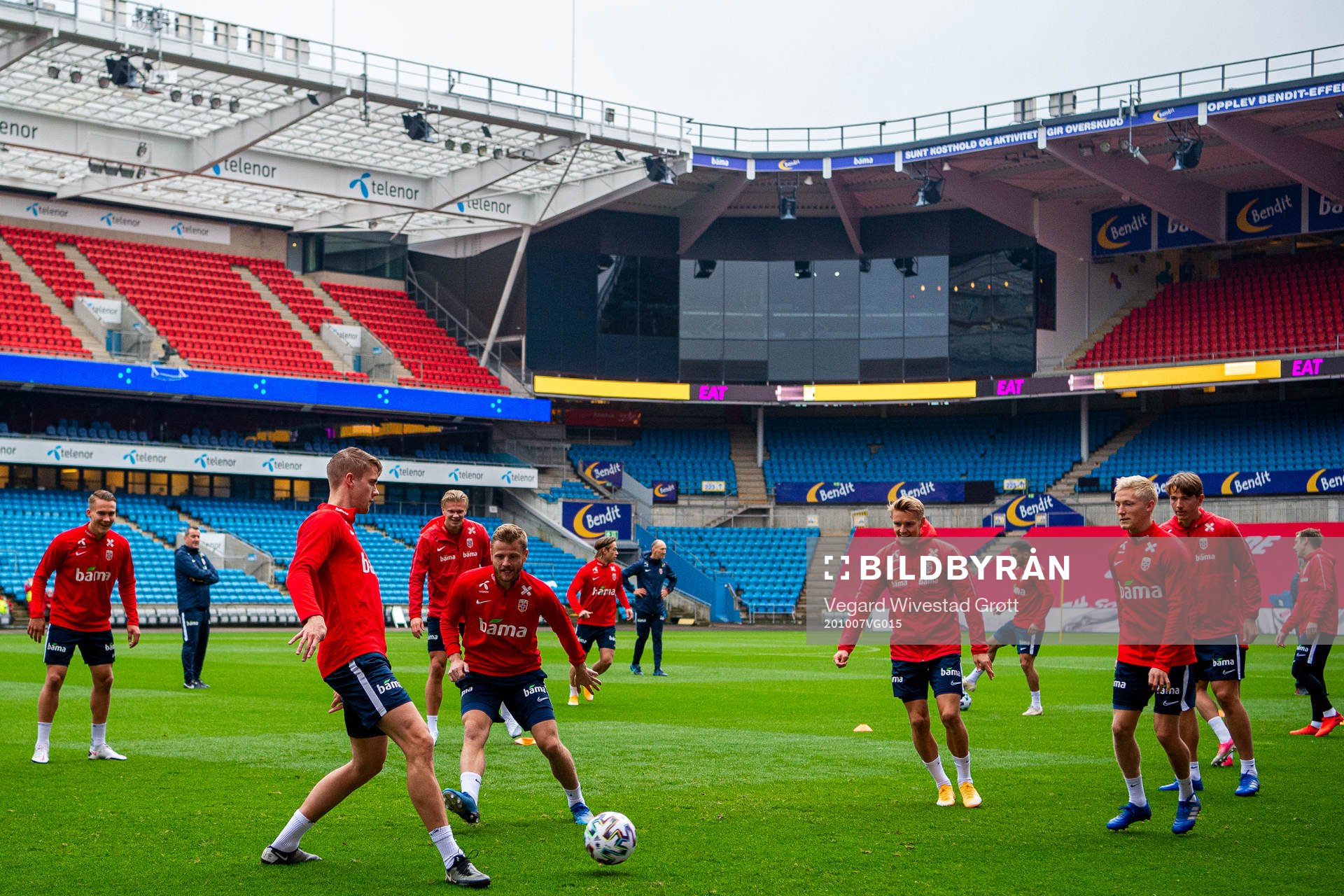 Kristoffer Ajer, Fredrik Midtsjø, Martin Ødegaard and