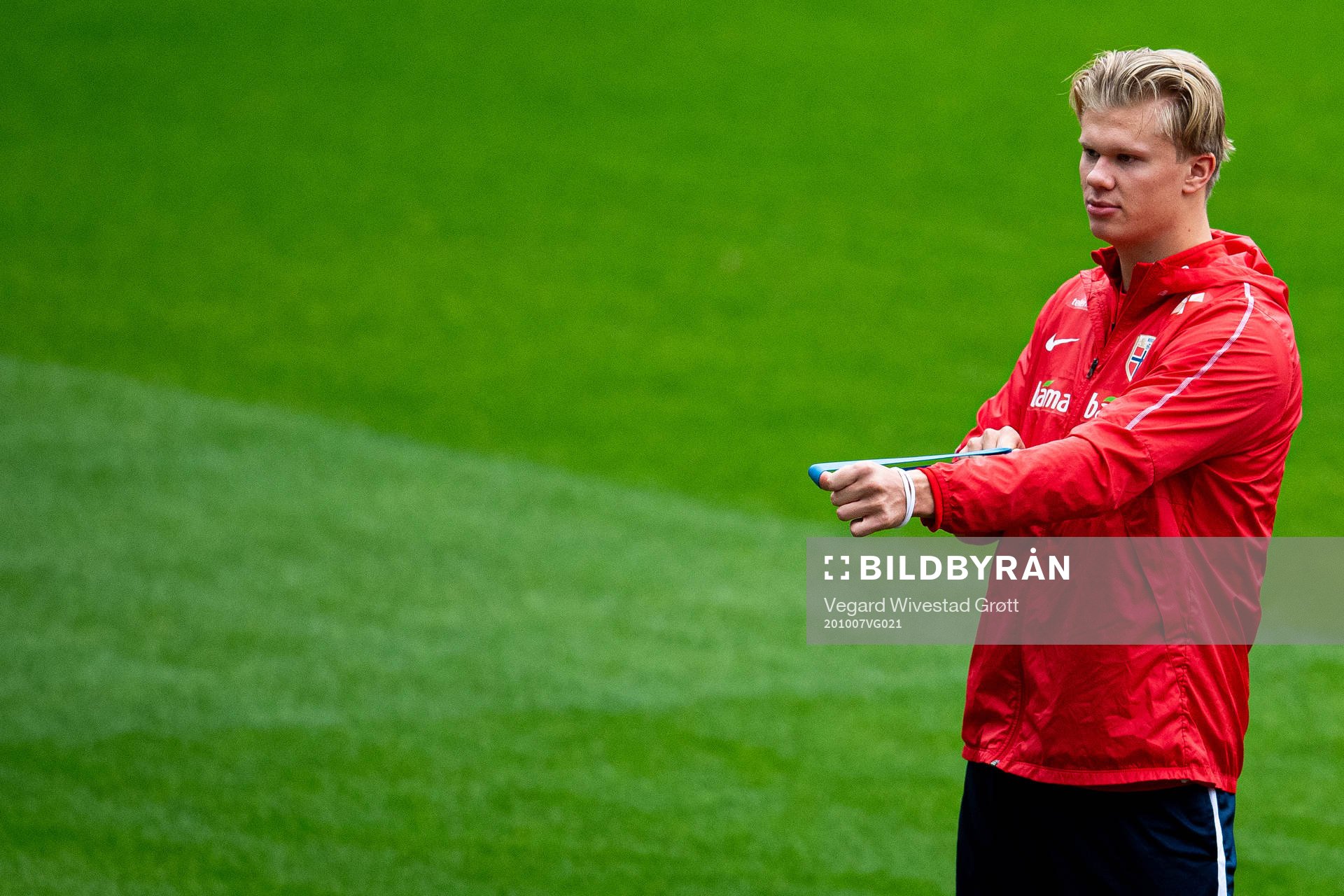 Erling Braut Haaland of the Norwegian national football team