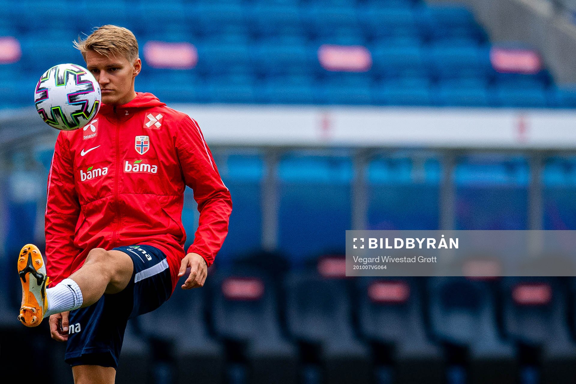 Martin Ødegaard of the Norwegian national football team