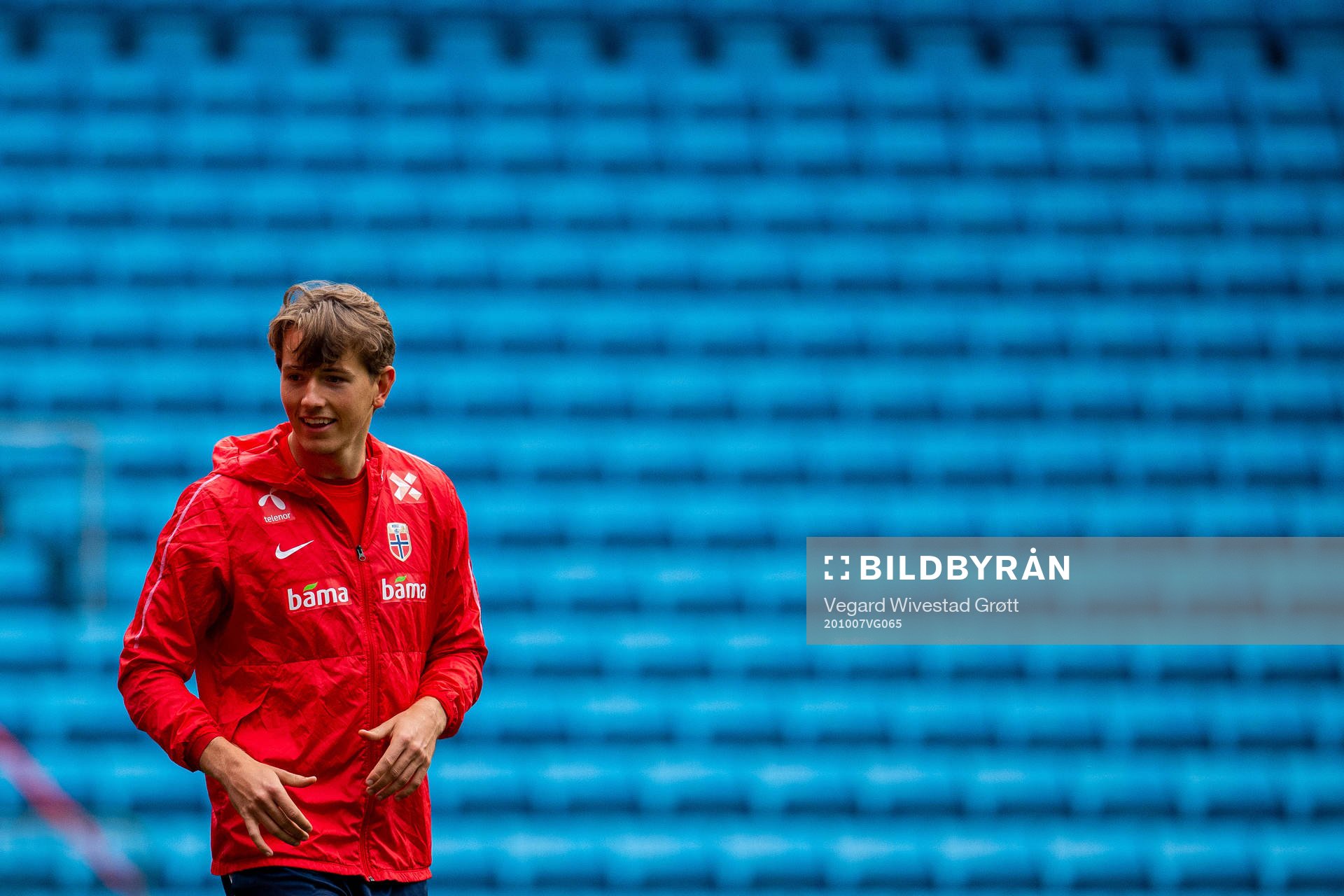 Sander Berge of the Norwegian national football team