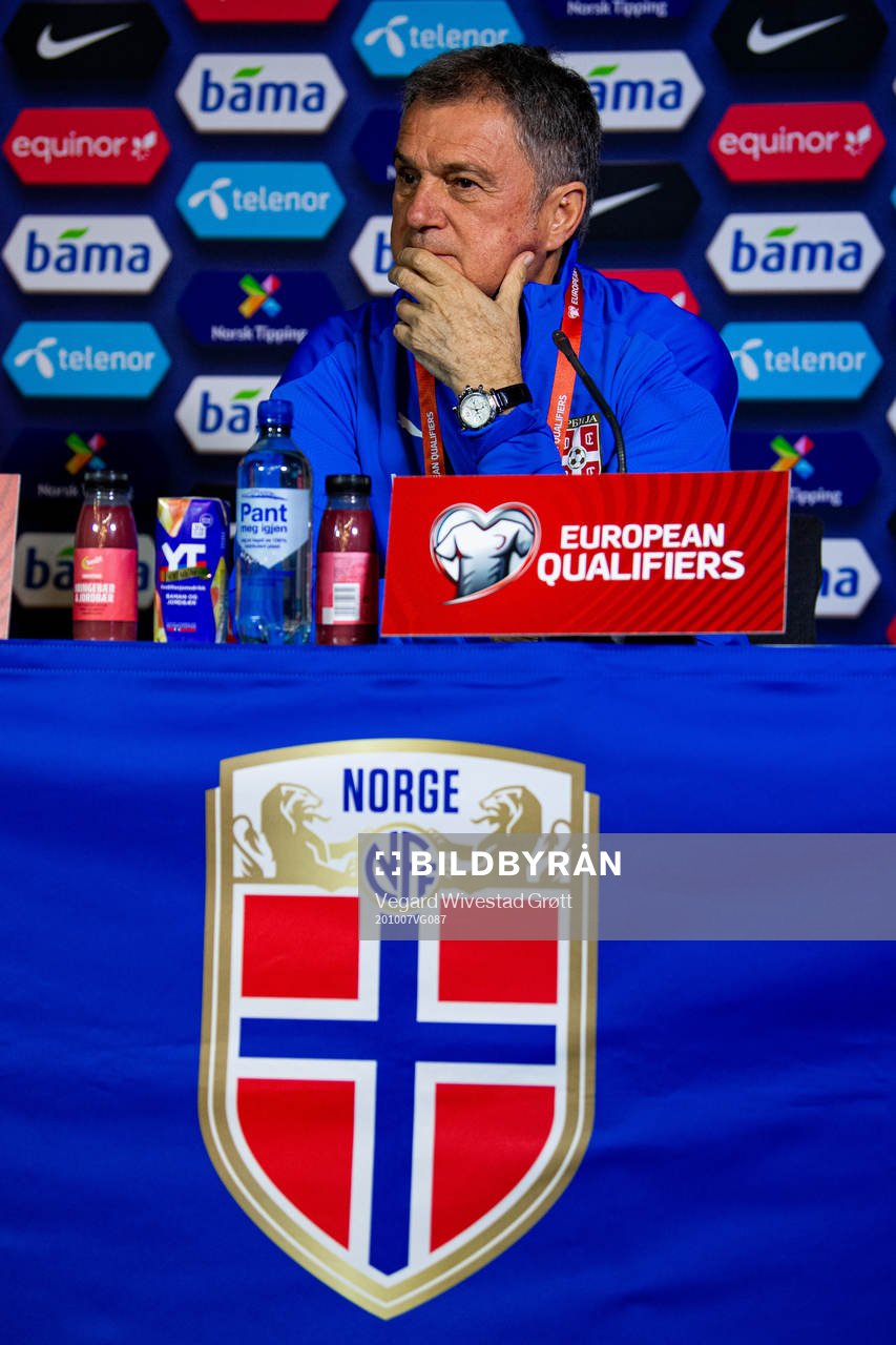Ljubisa Tumbakovic, head coach of the Serbian national